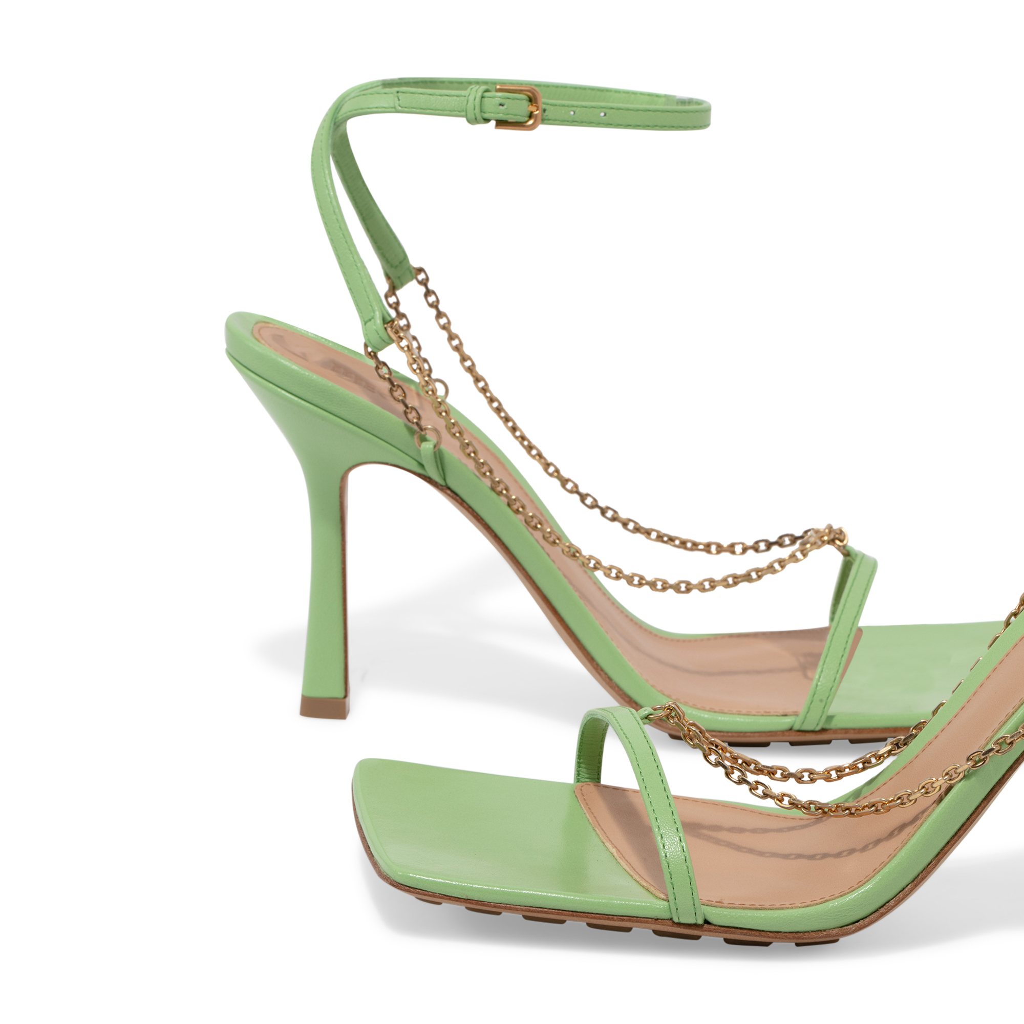 

Stretch sandals, Green