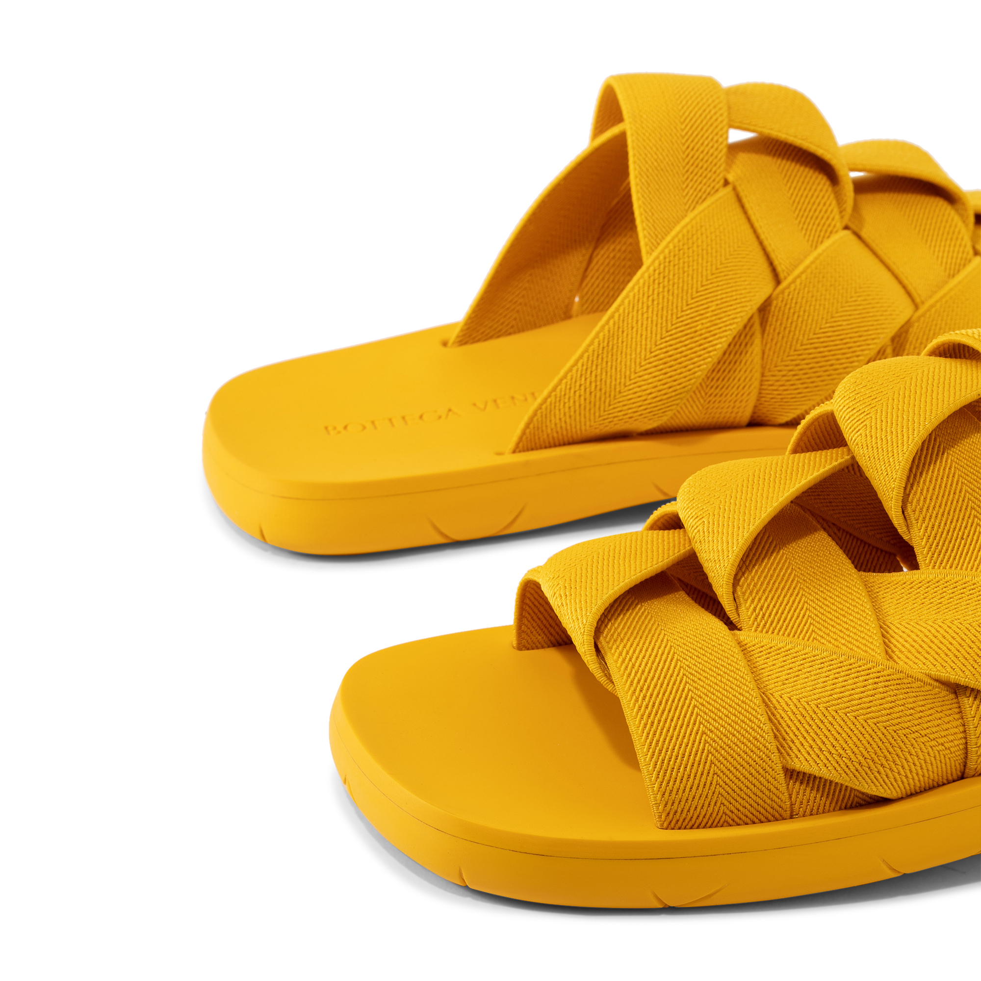 

Plat slide sandals, Yellow