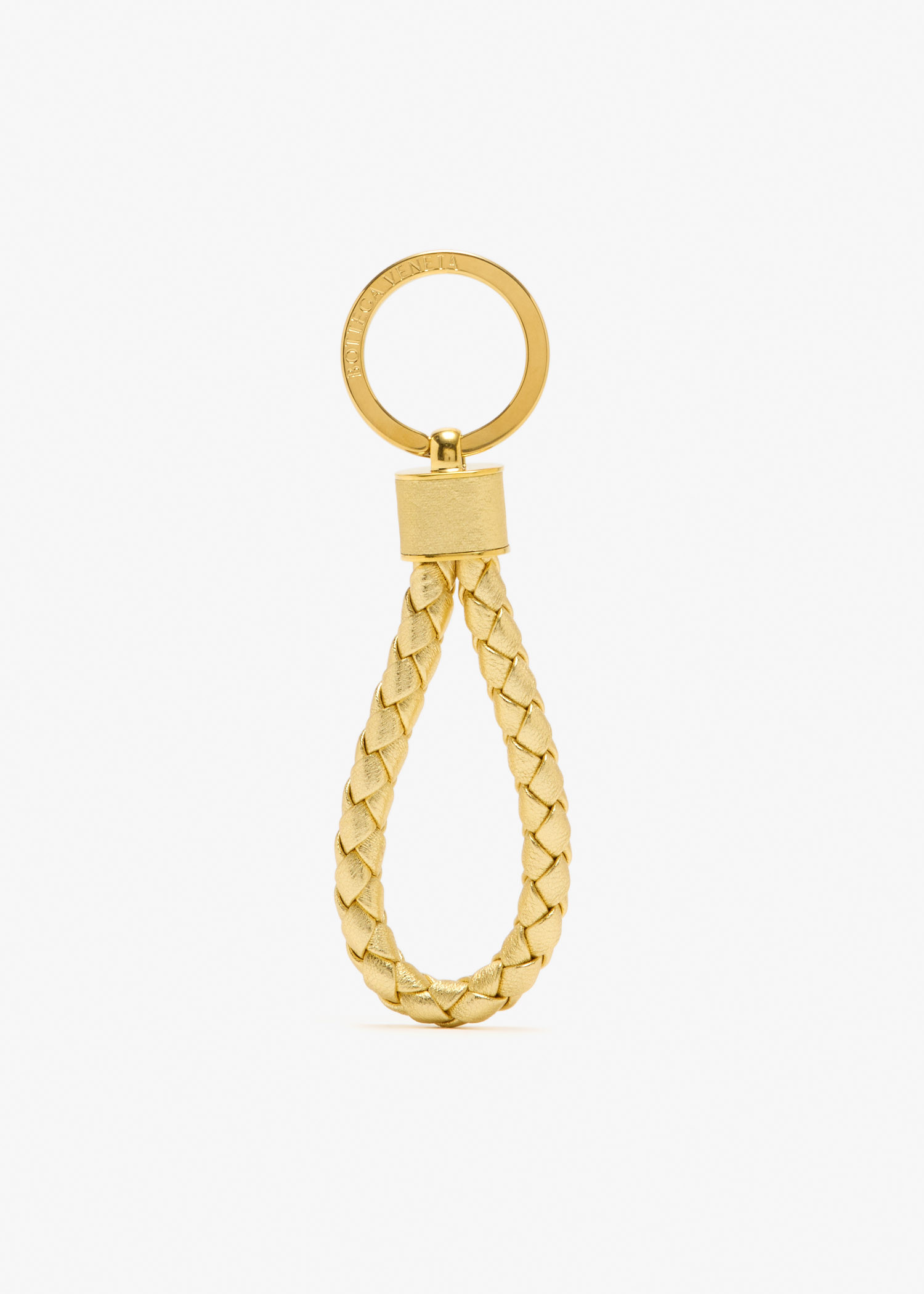

Intreccio key ring, Gold