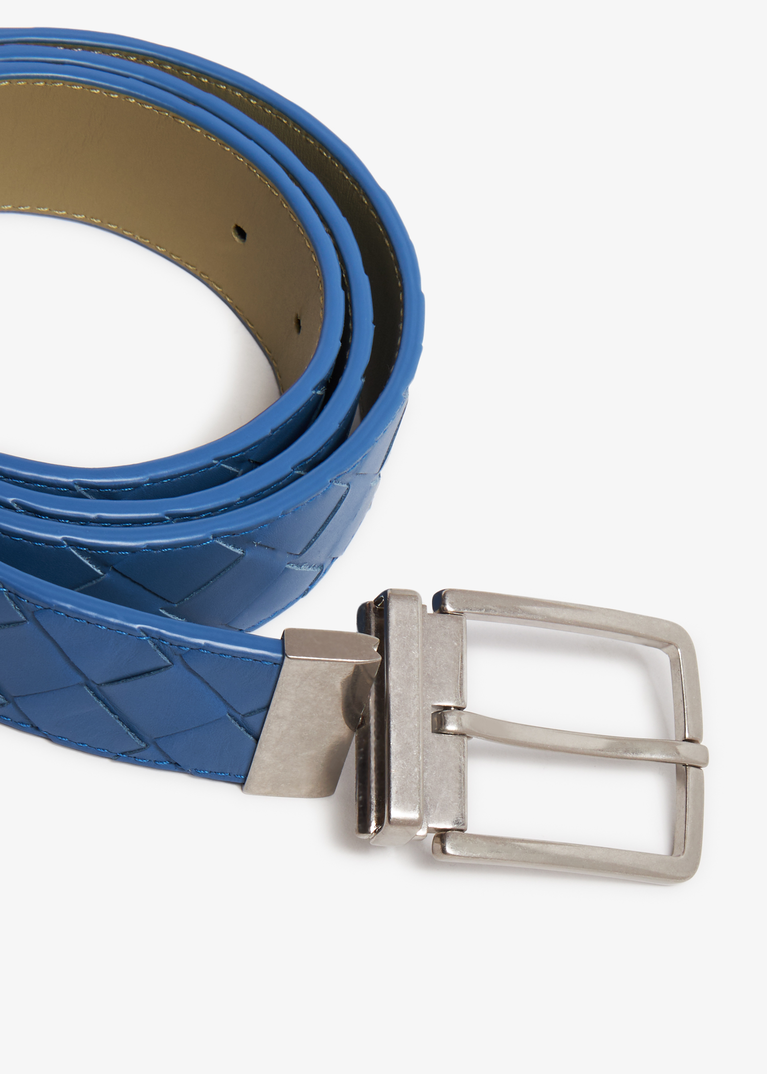 

Intrecciato reversible belt, Blue