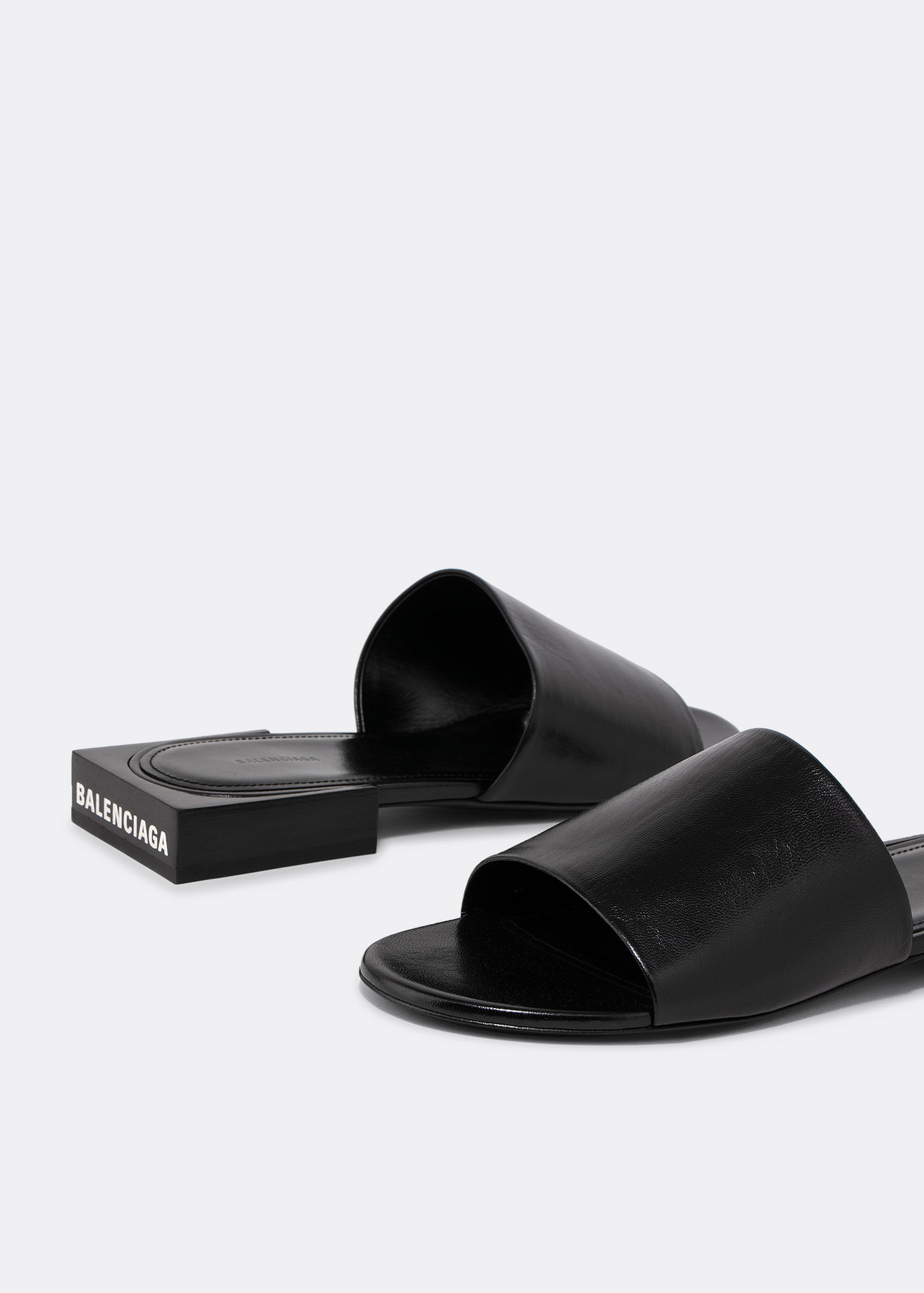 

Box mules, Black