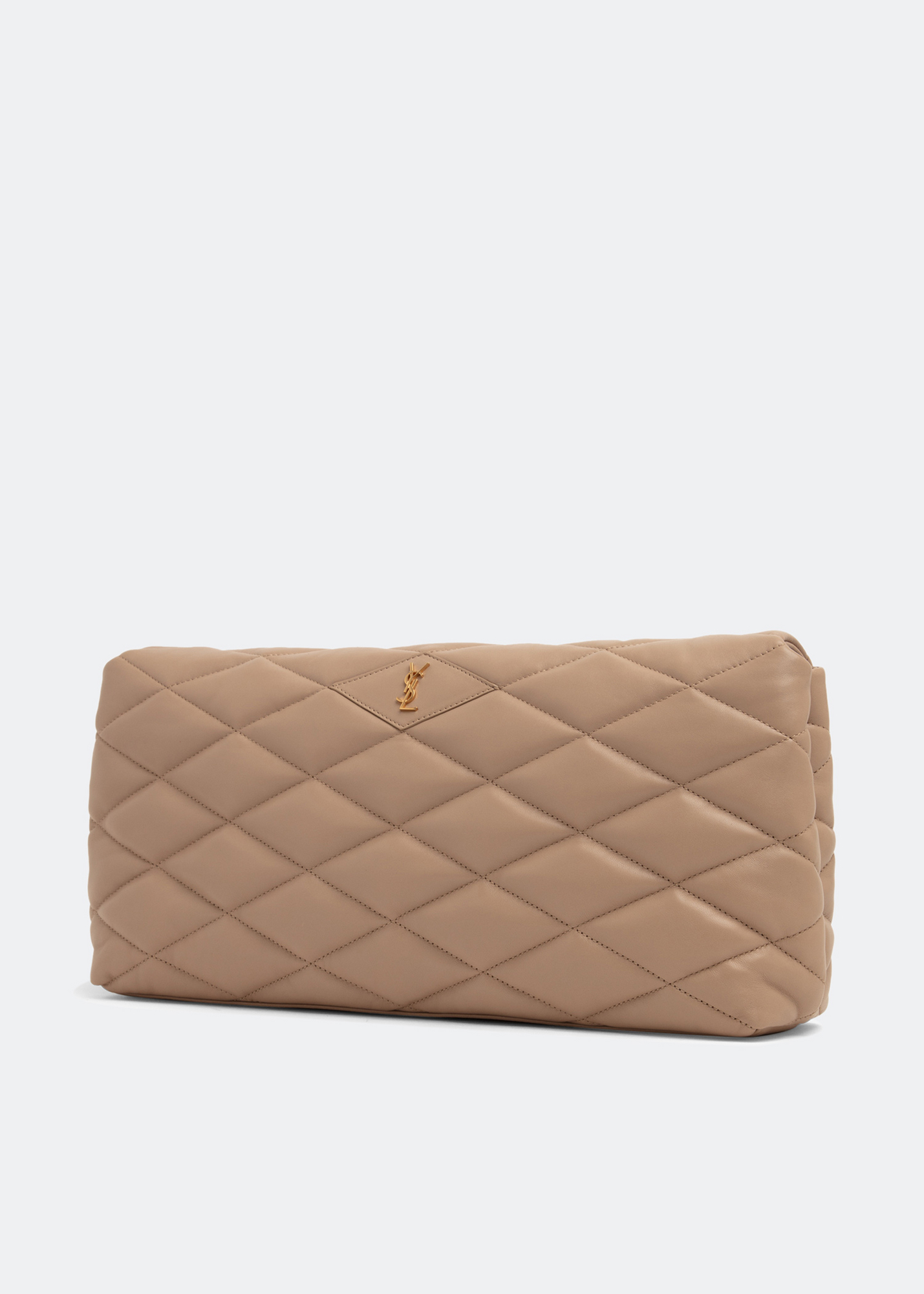 

Sade puffer envelope clutch, Beige