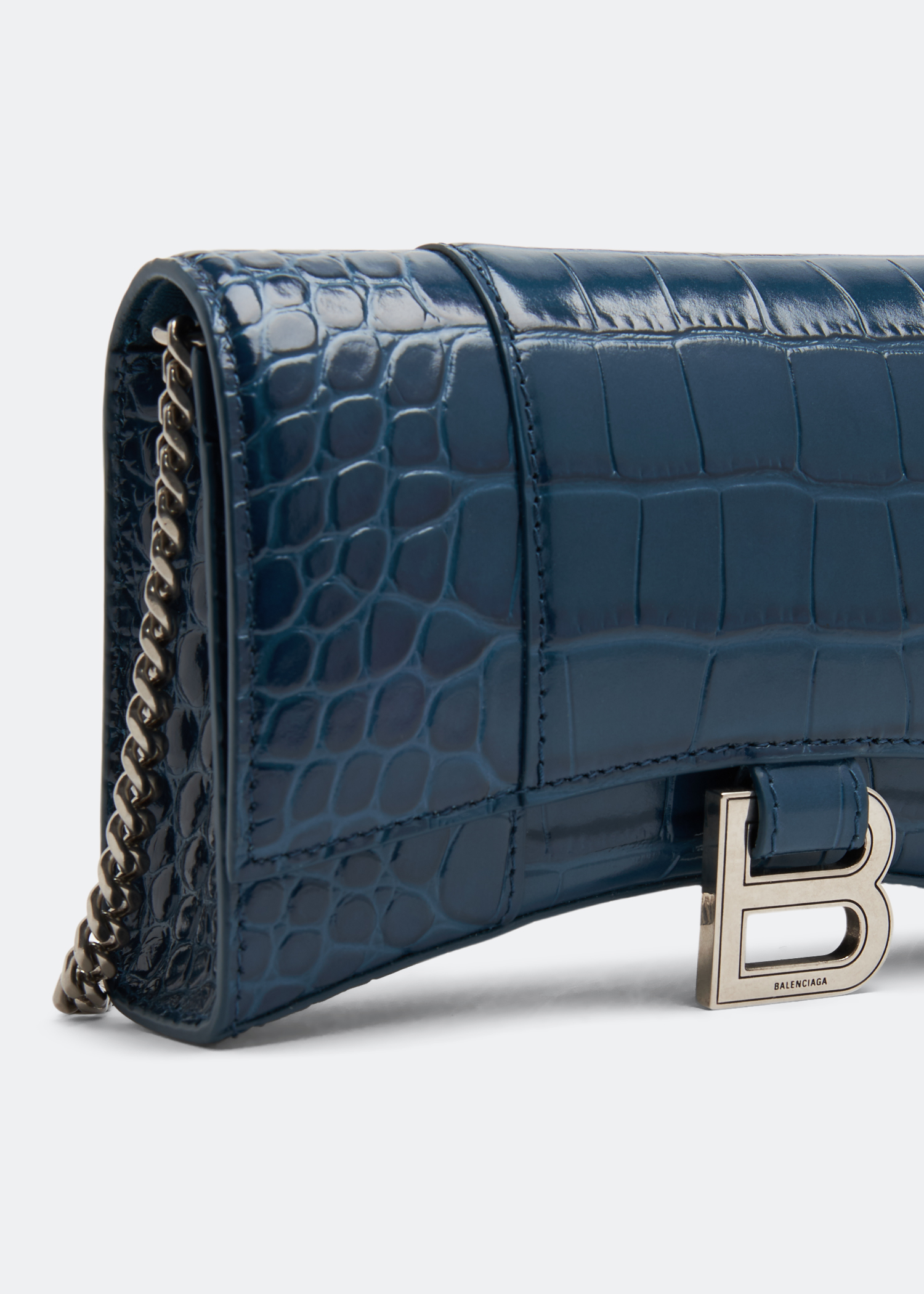 

Hourglass chain wallet, Blue