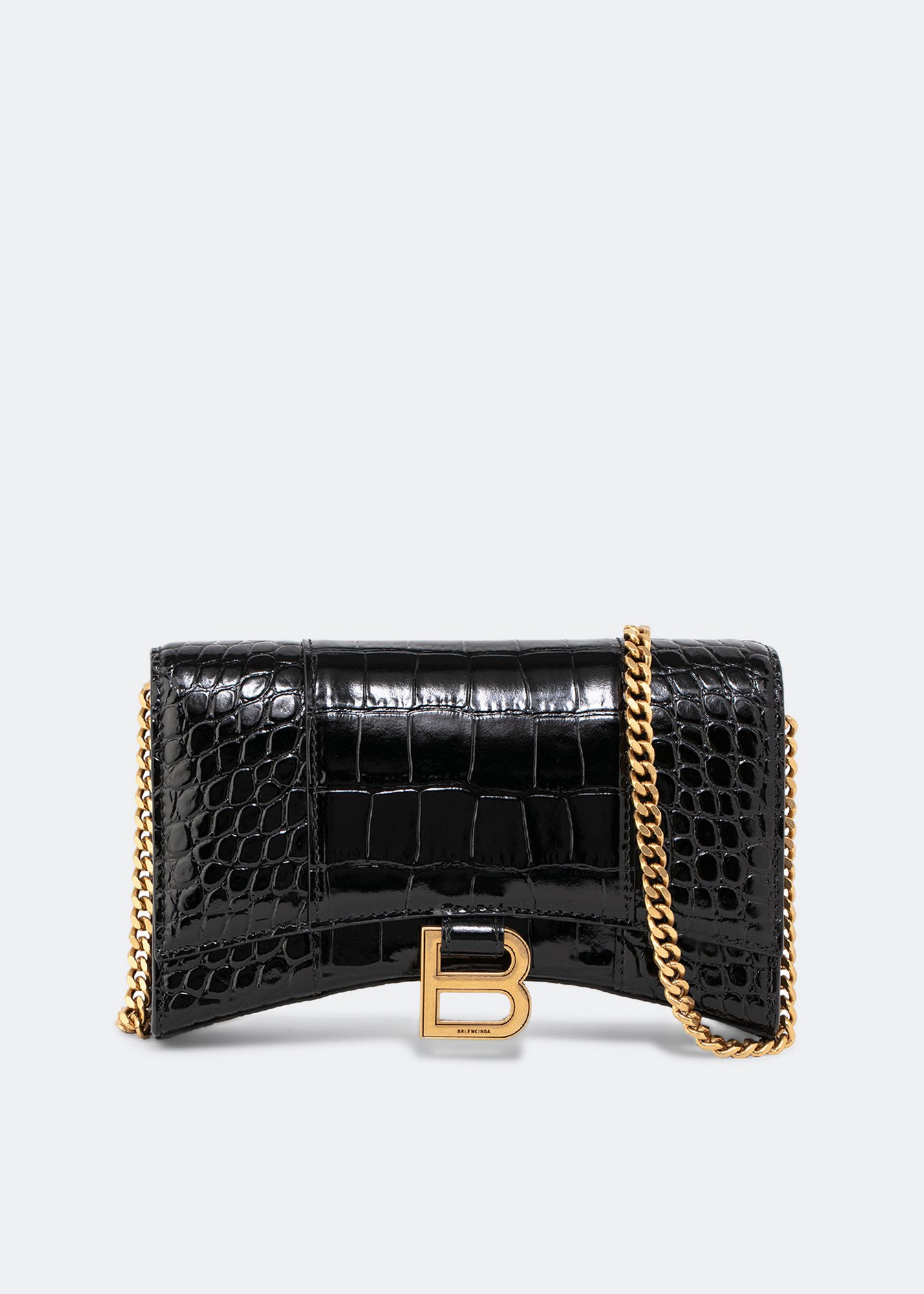 

Hourglass chain wallet, Black