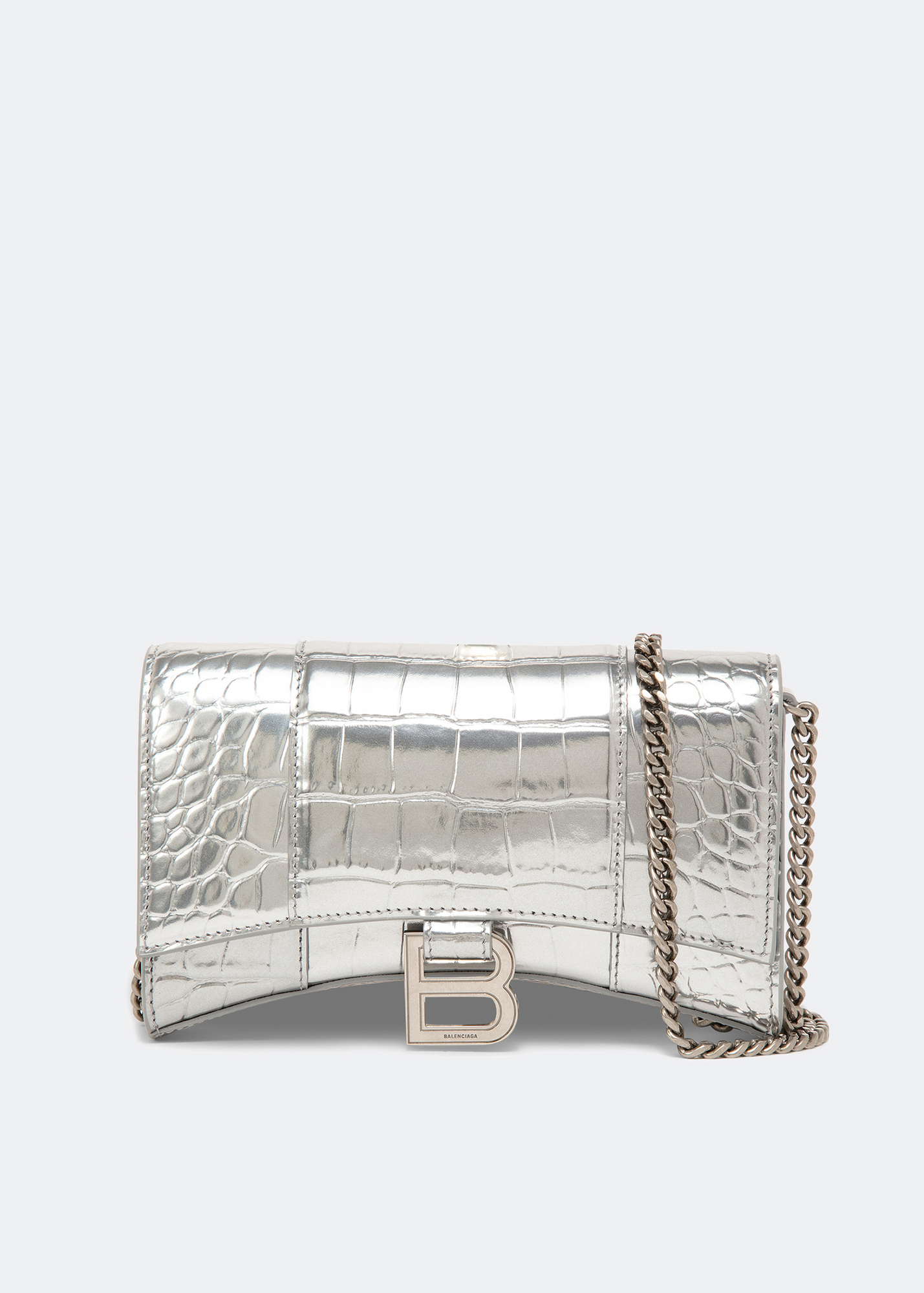 

Hourglass chain wallet, Silver