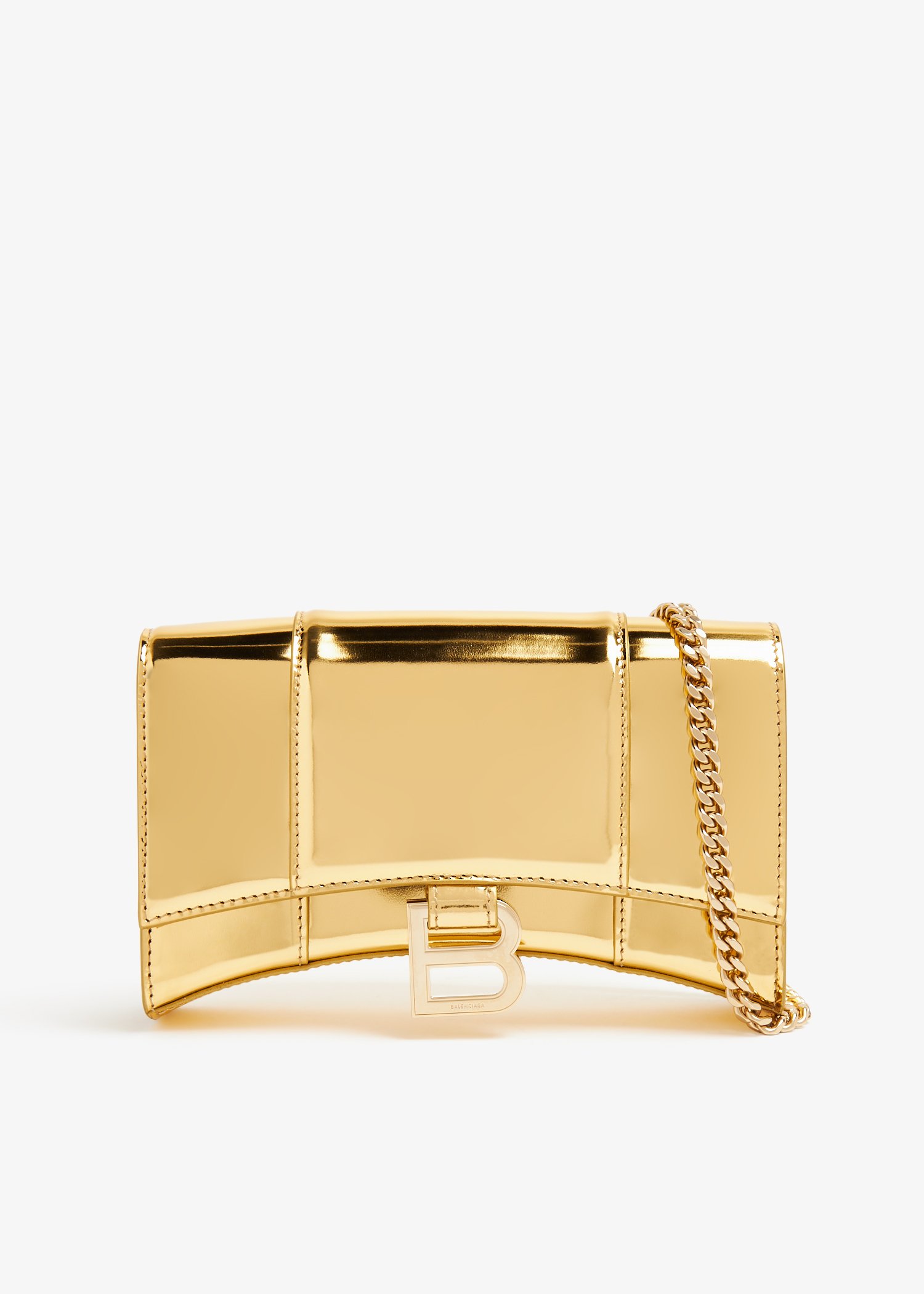 

Hourglass chain wallet, Gold