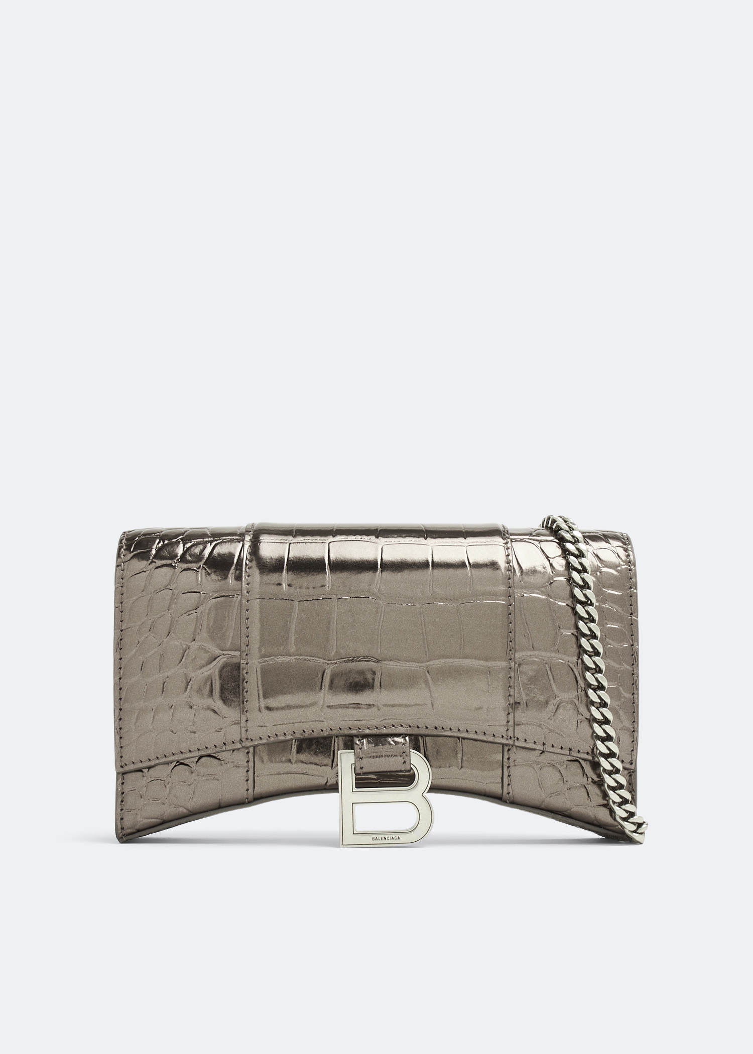 

Hourglass chain wallet, Metallic