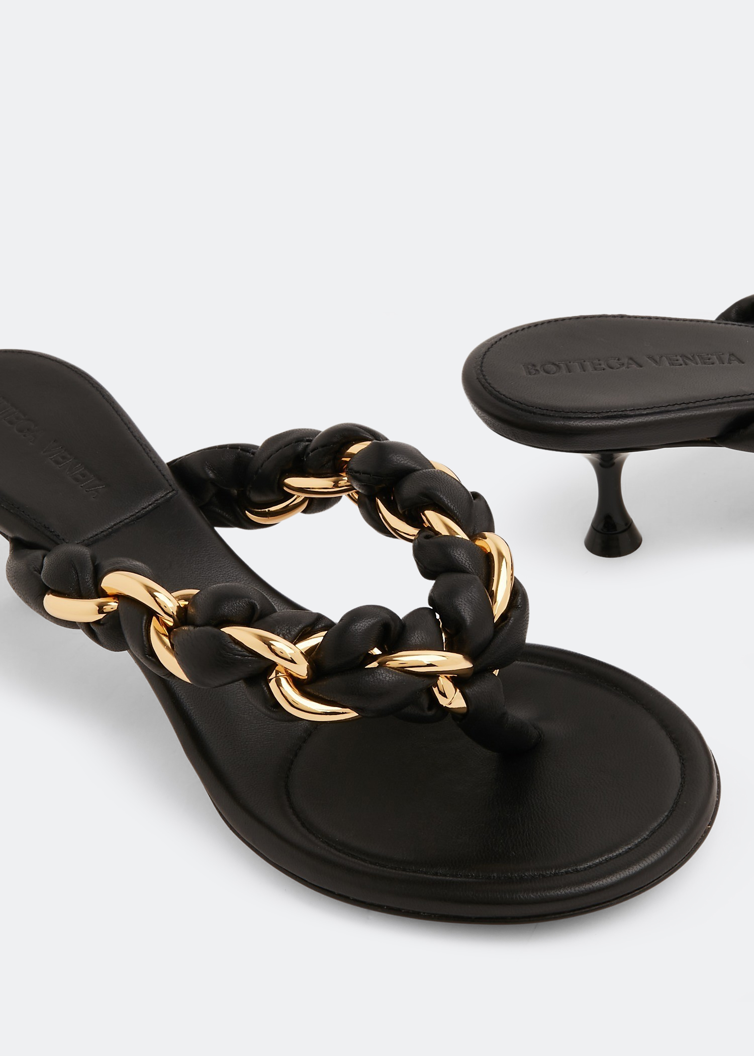 

Dot sandals, Black