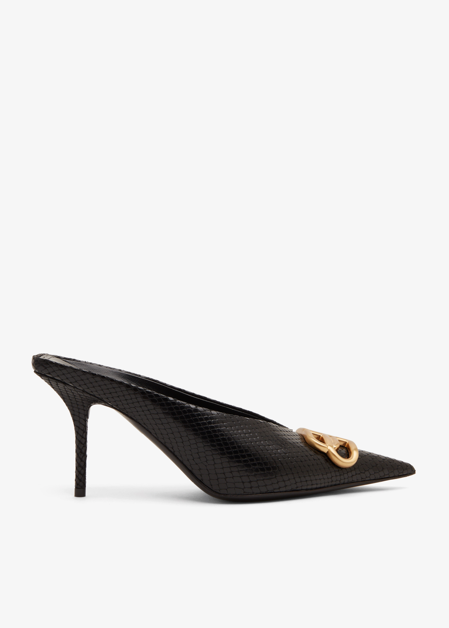 

BB Square knife mules, Black