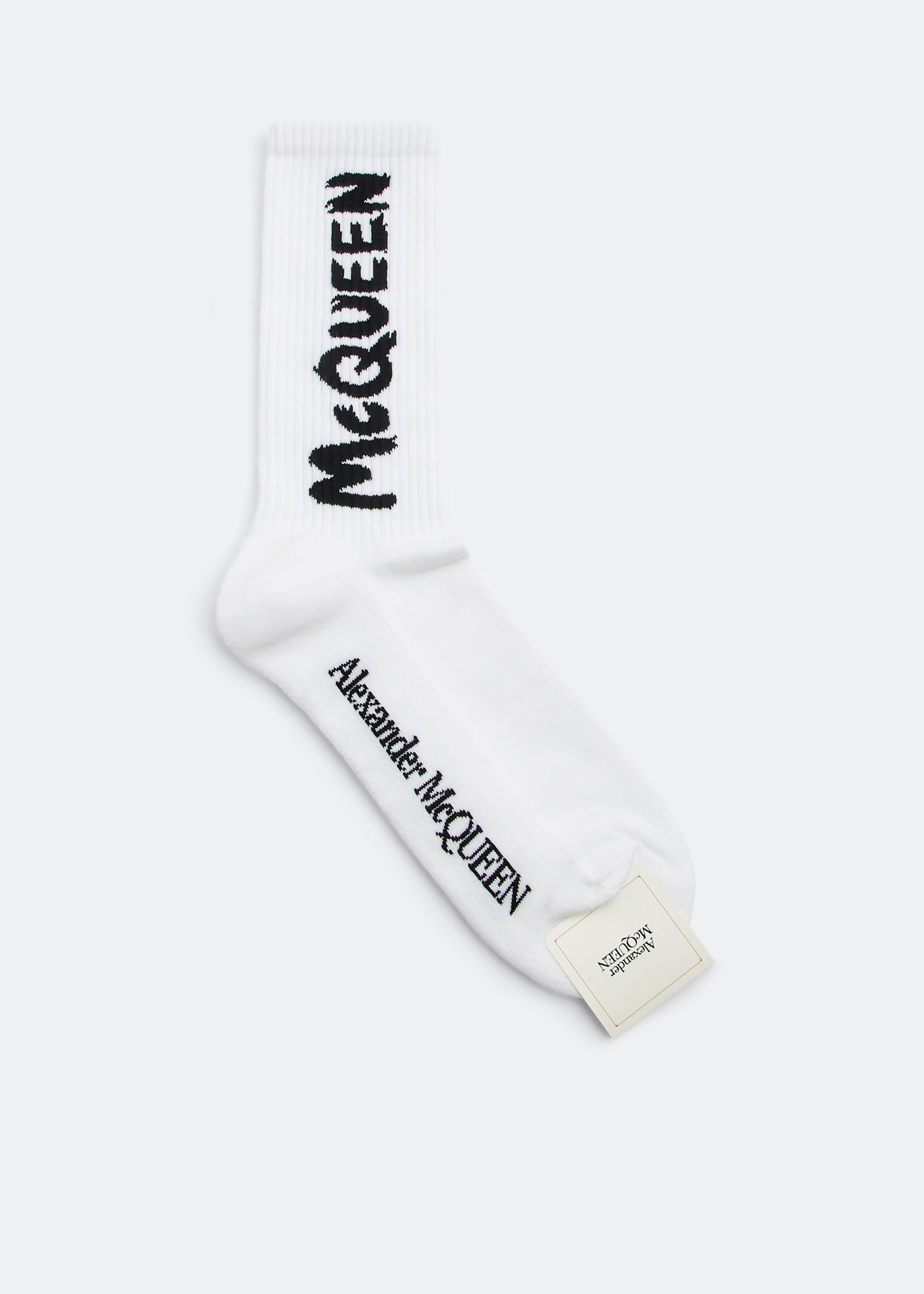 Graffiti socks, White
