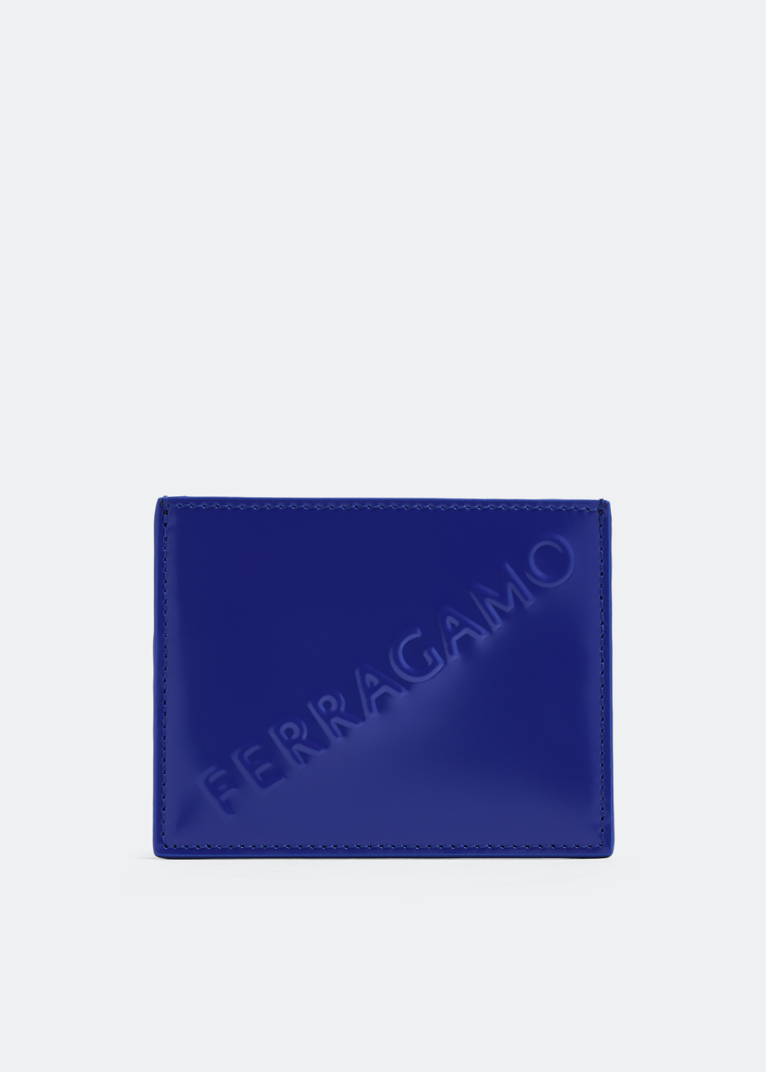 

Embossed cardholder, Blue