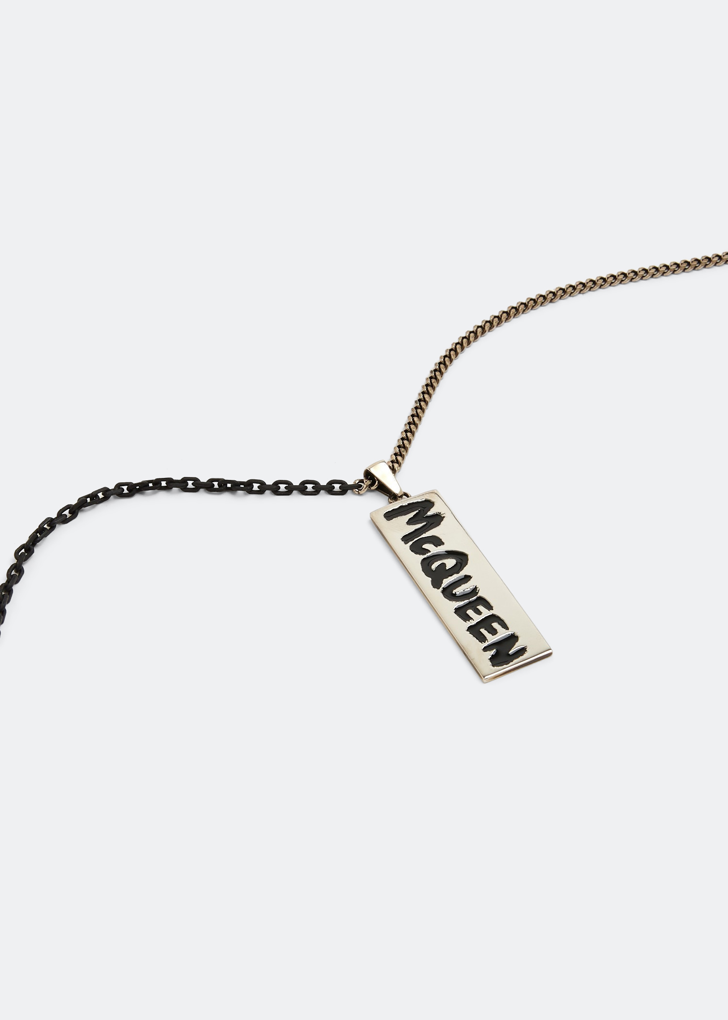 

McQueen Graffiti necklace, Silver