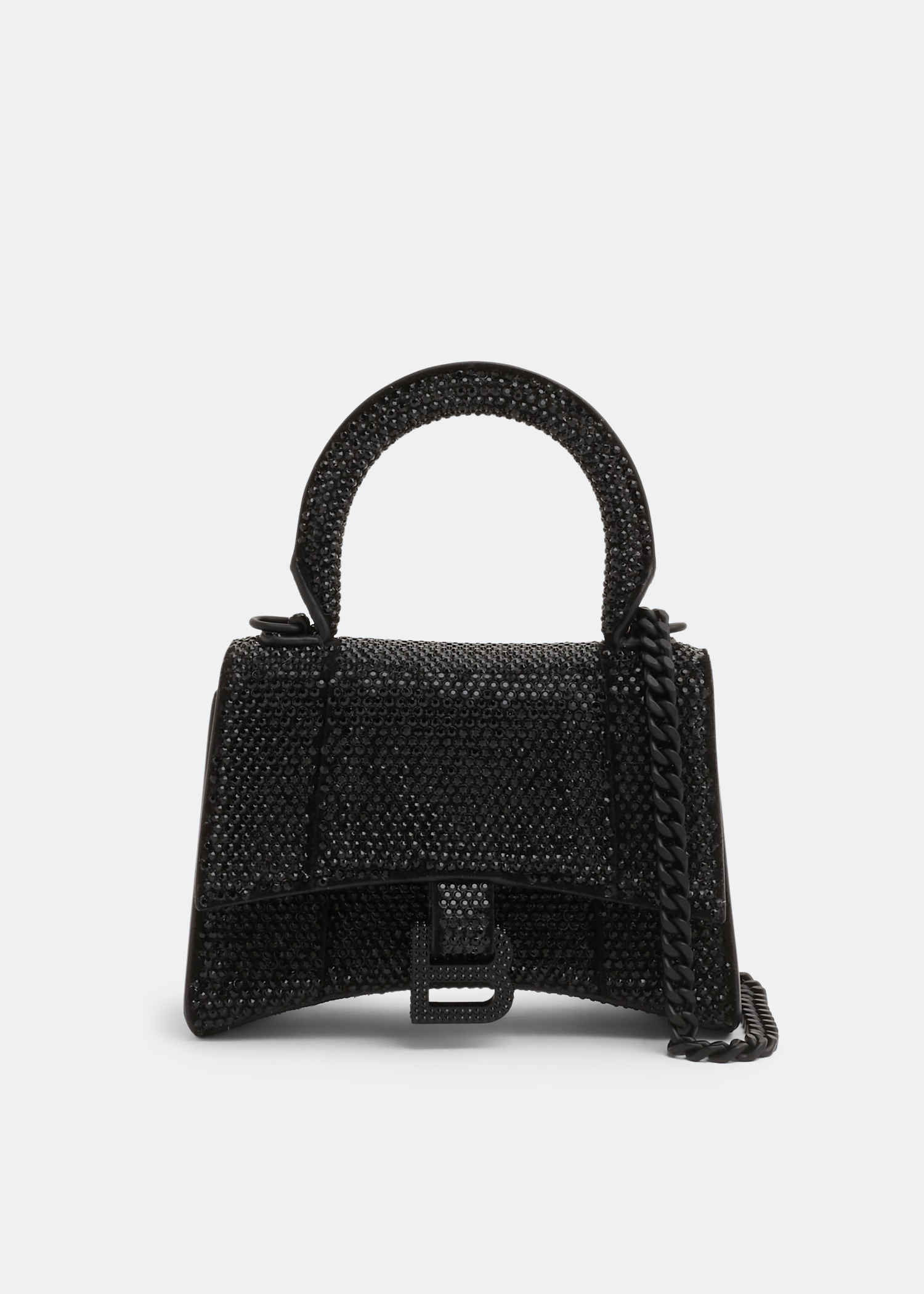 

Hourglass mini chain bag, Black