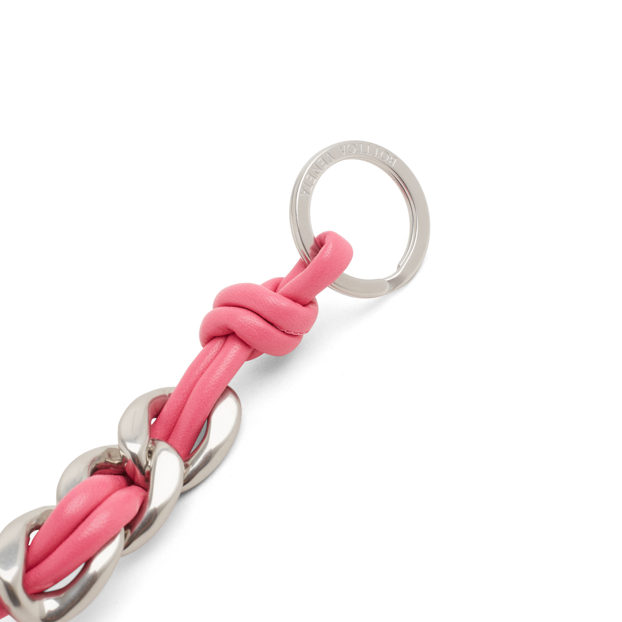 

Leather keyring, Pink