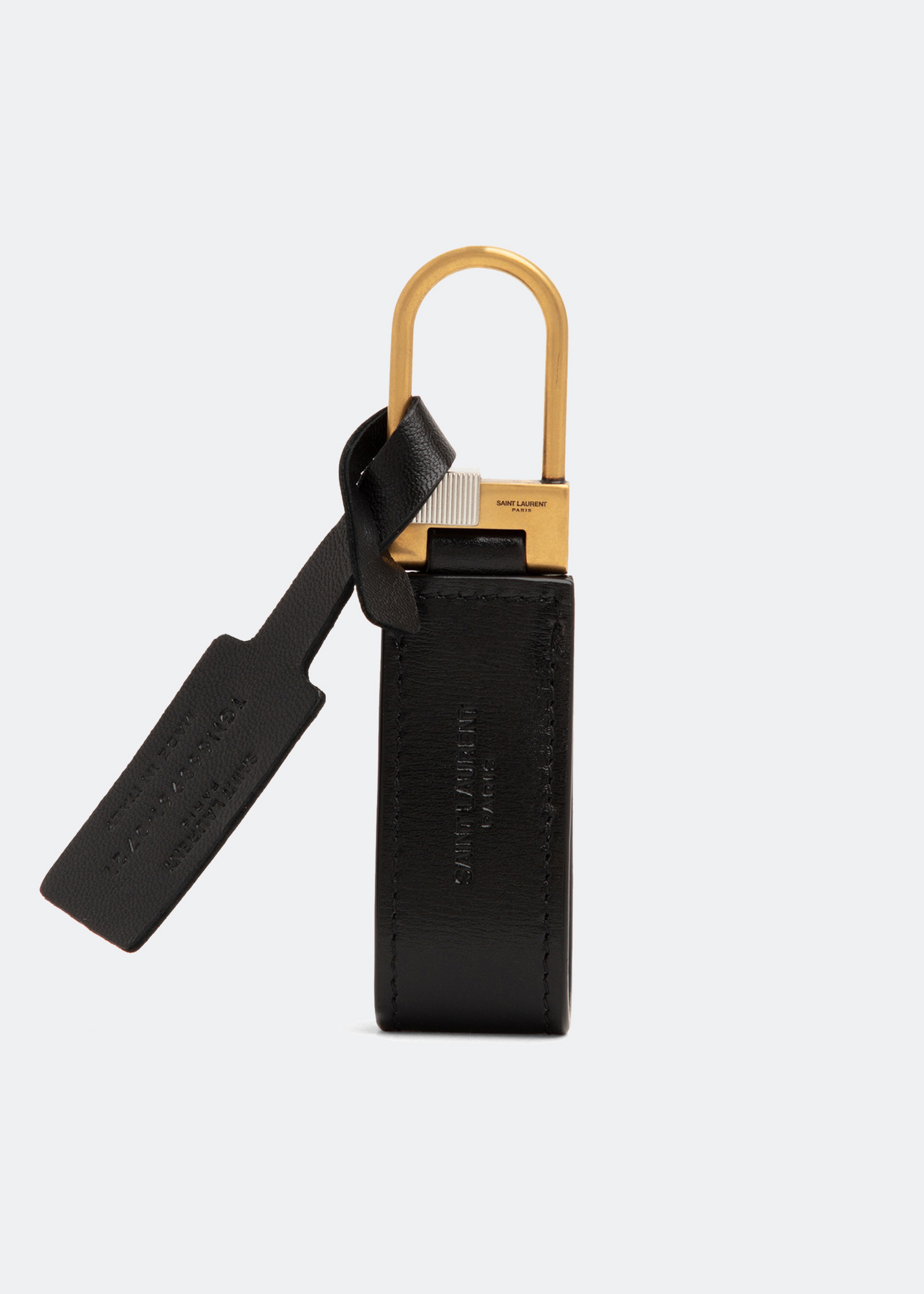 

Monogram keyring, Black
