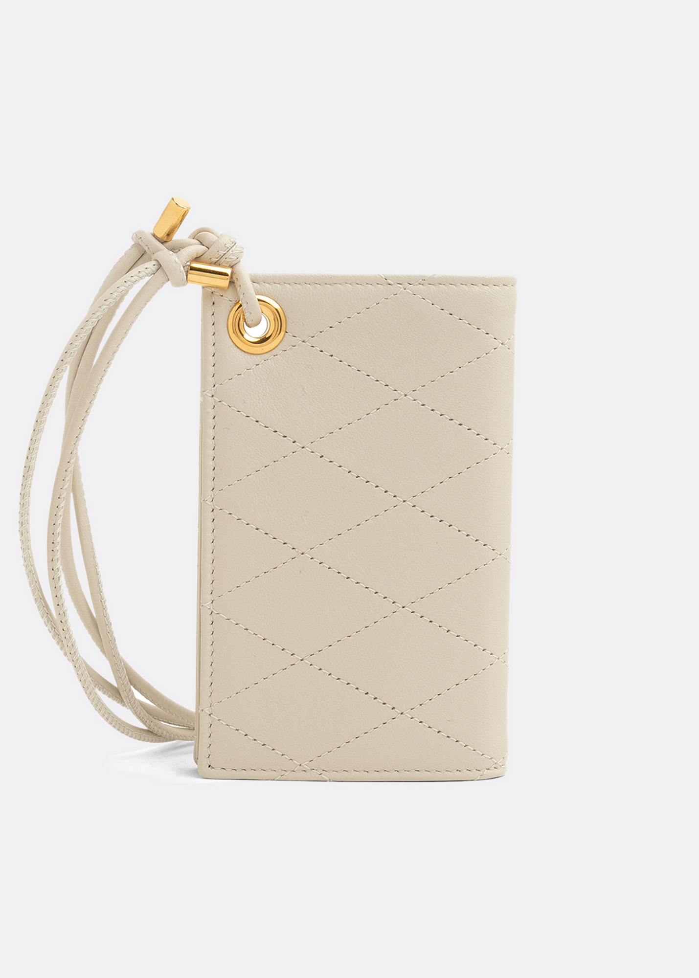 

Flip monogramme card case, White