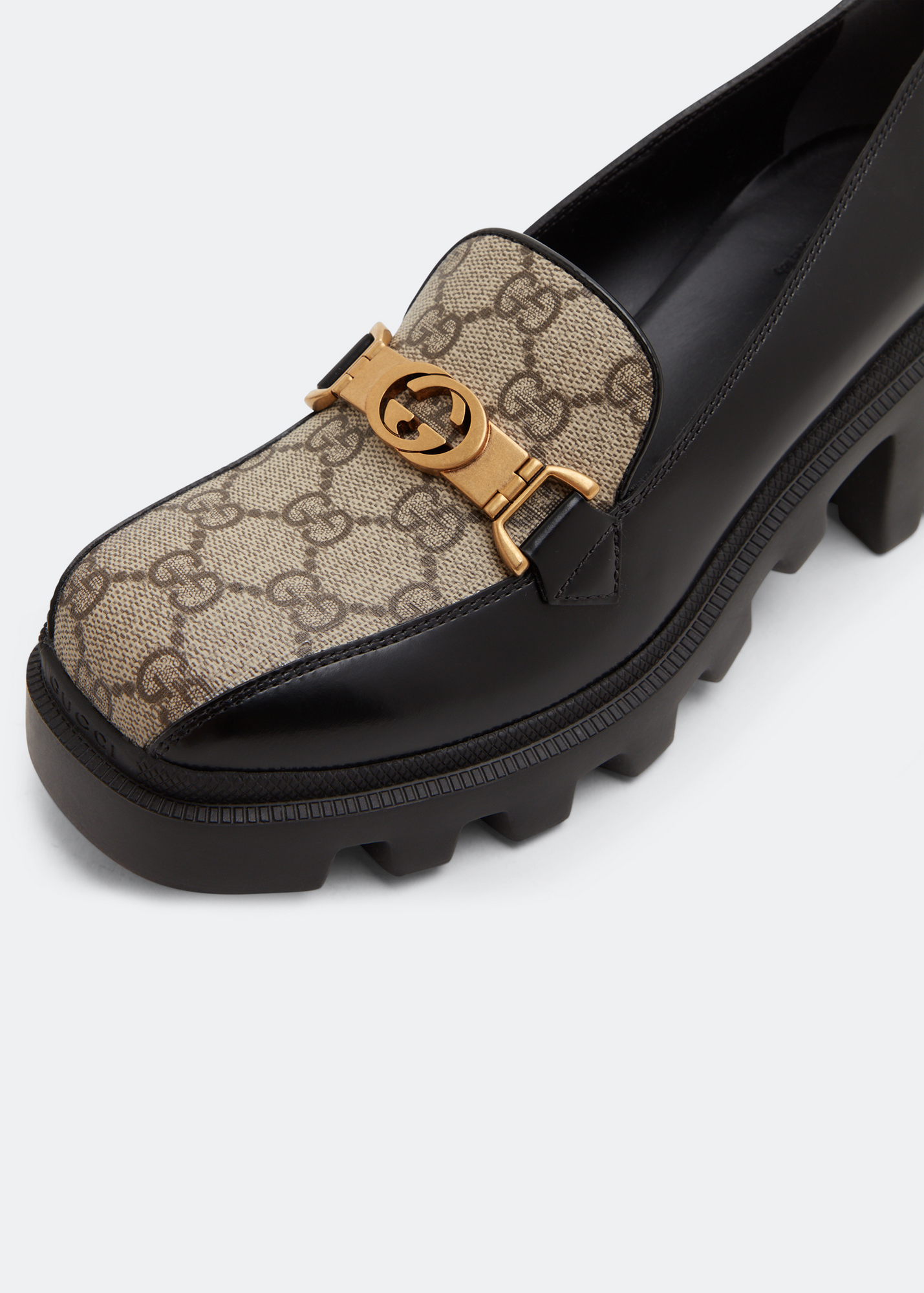 

Interlocking G loafers, Black