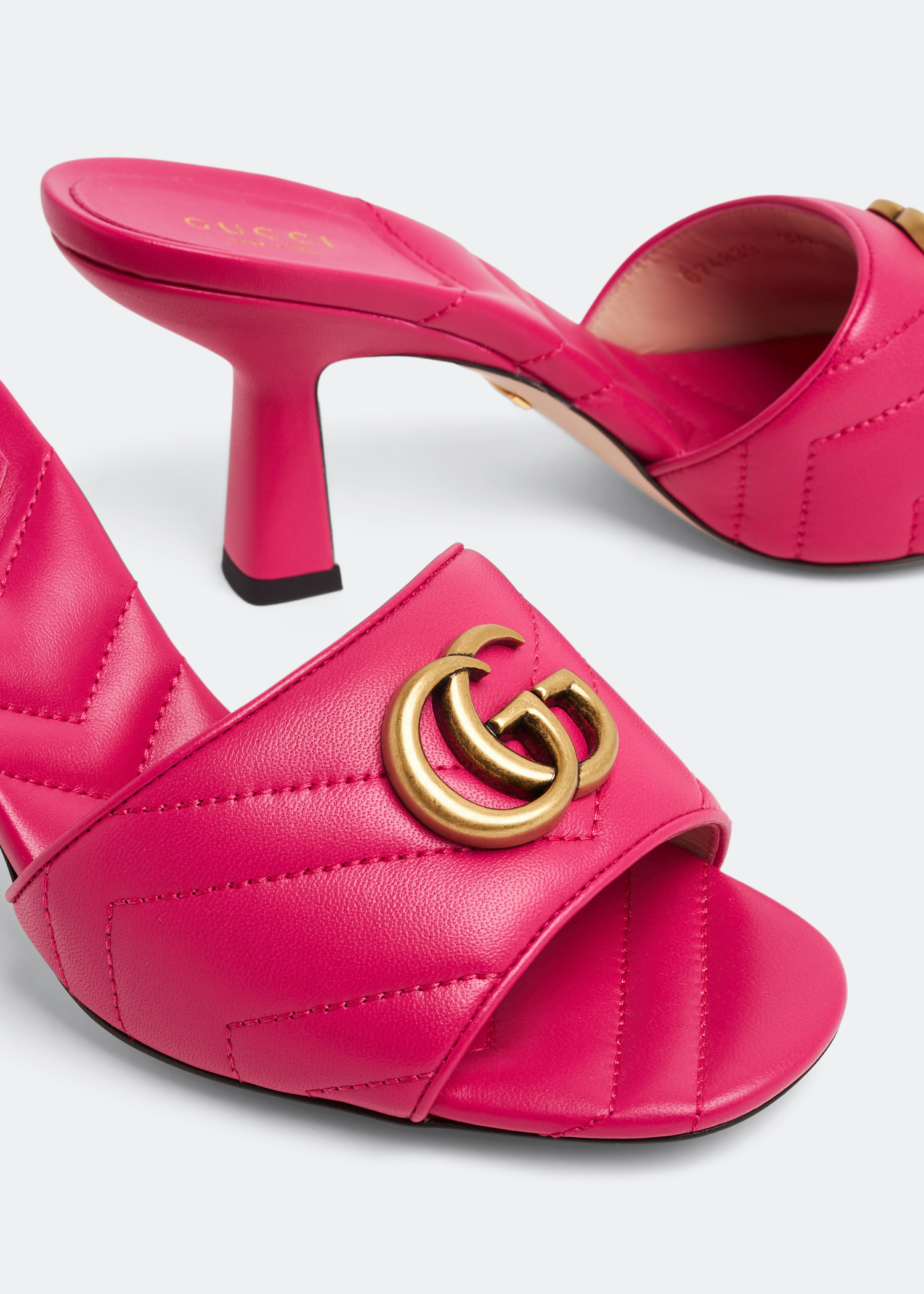 

Double G slide sandals, Pink