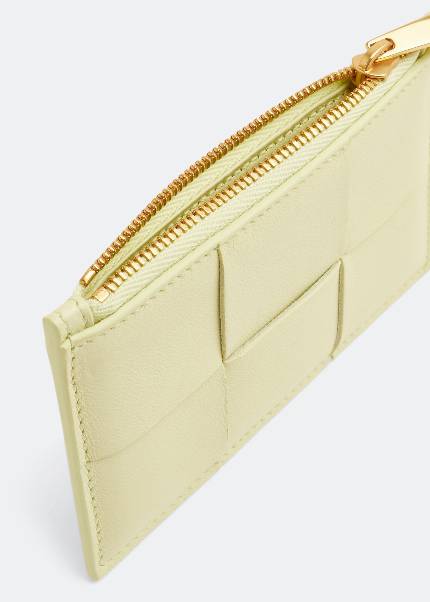 

Zipped card case, Yellow