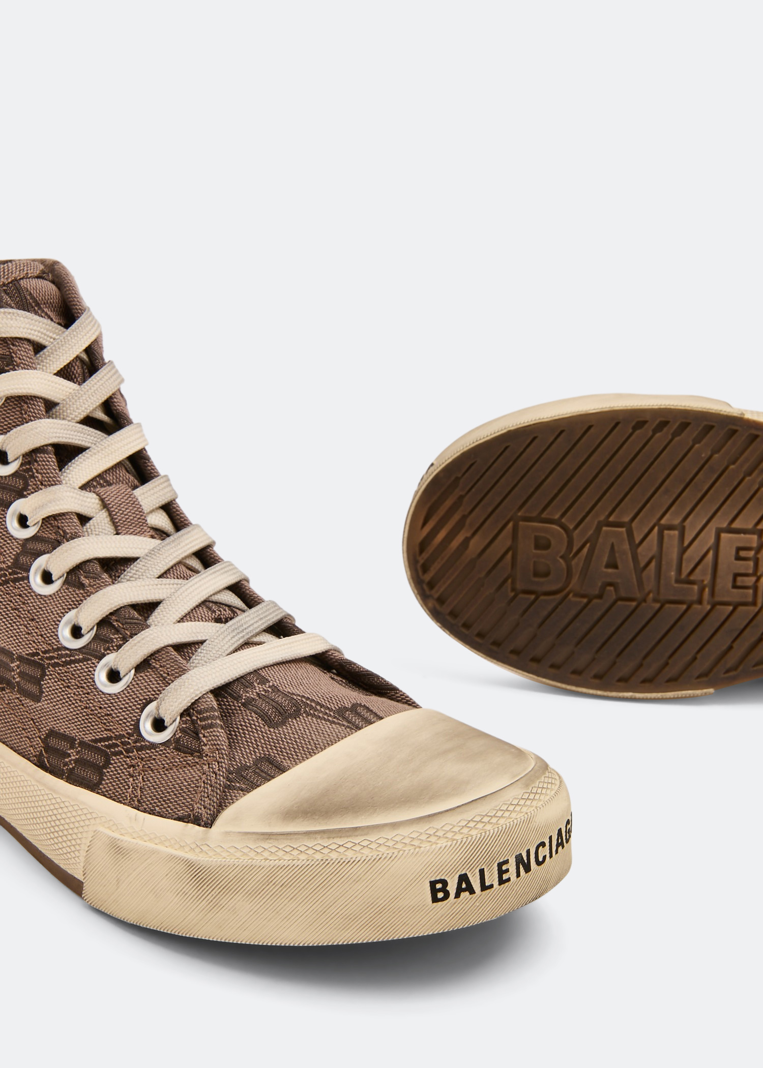 

Paris BB Monogram high-top sneakers, Brown