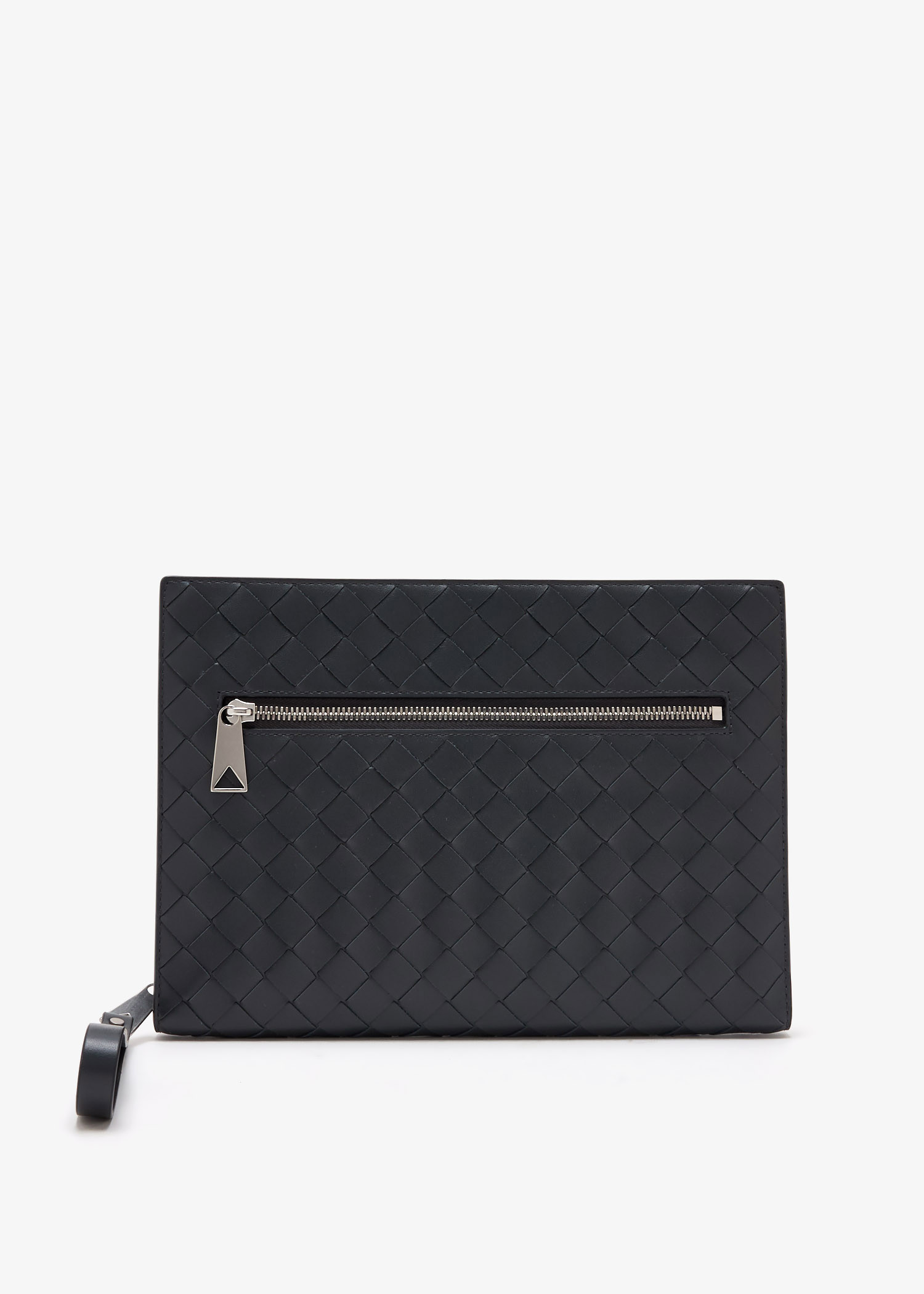 

Small Intrecciato document case, Navy