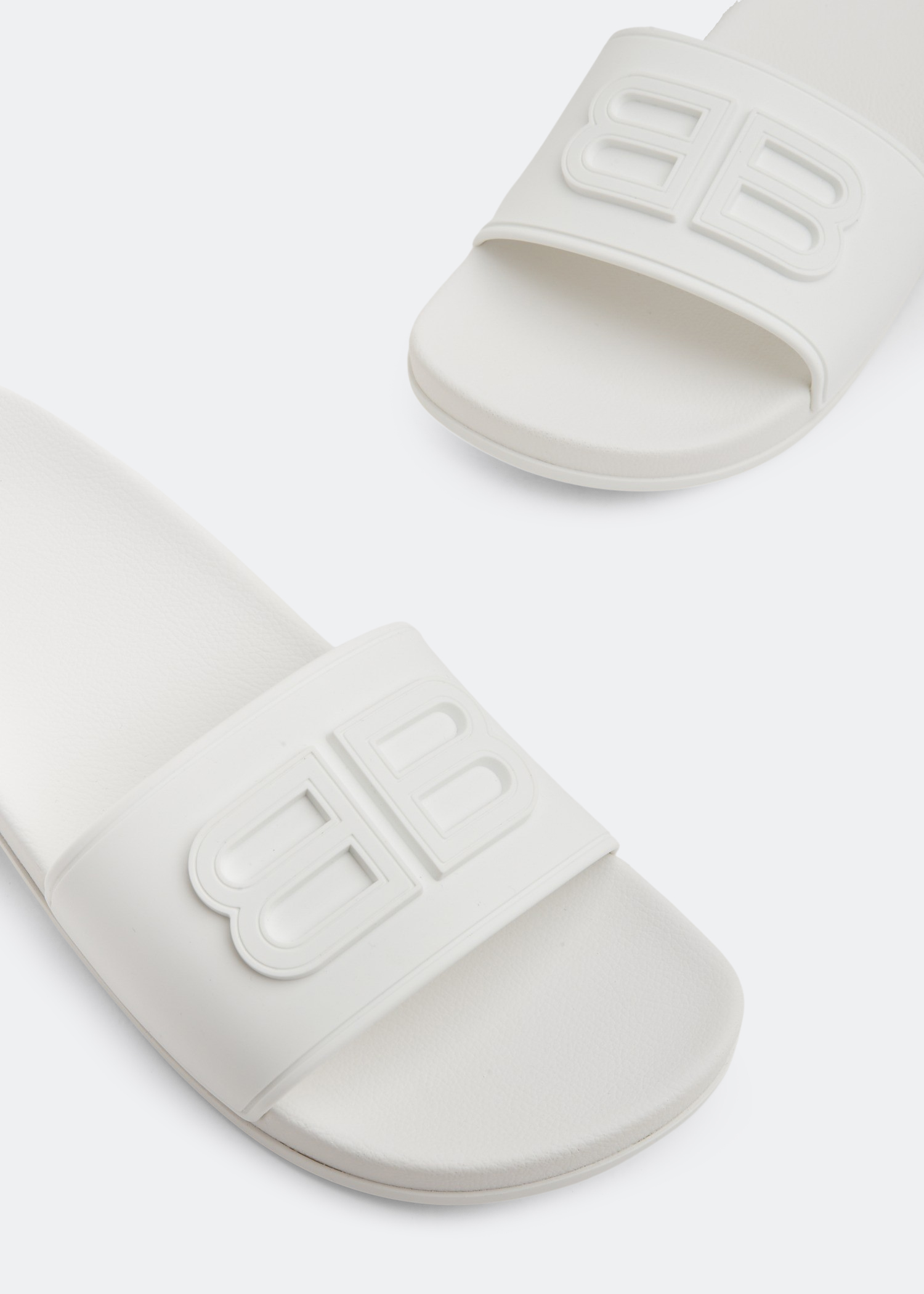 

Pool clog slide sandals, White