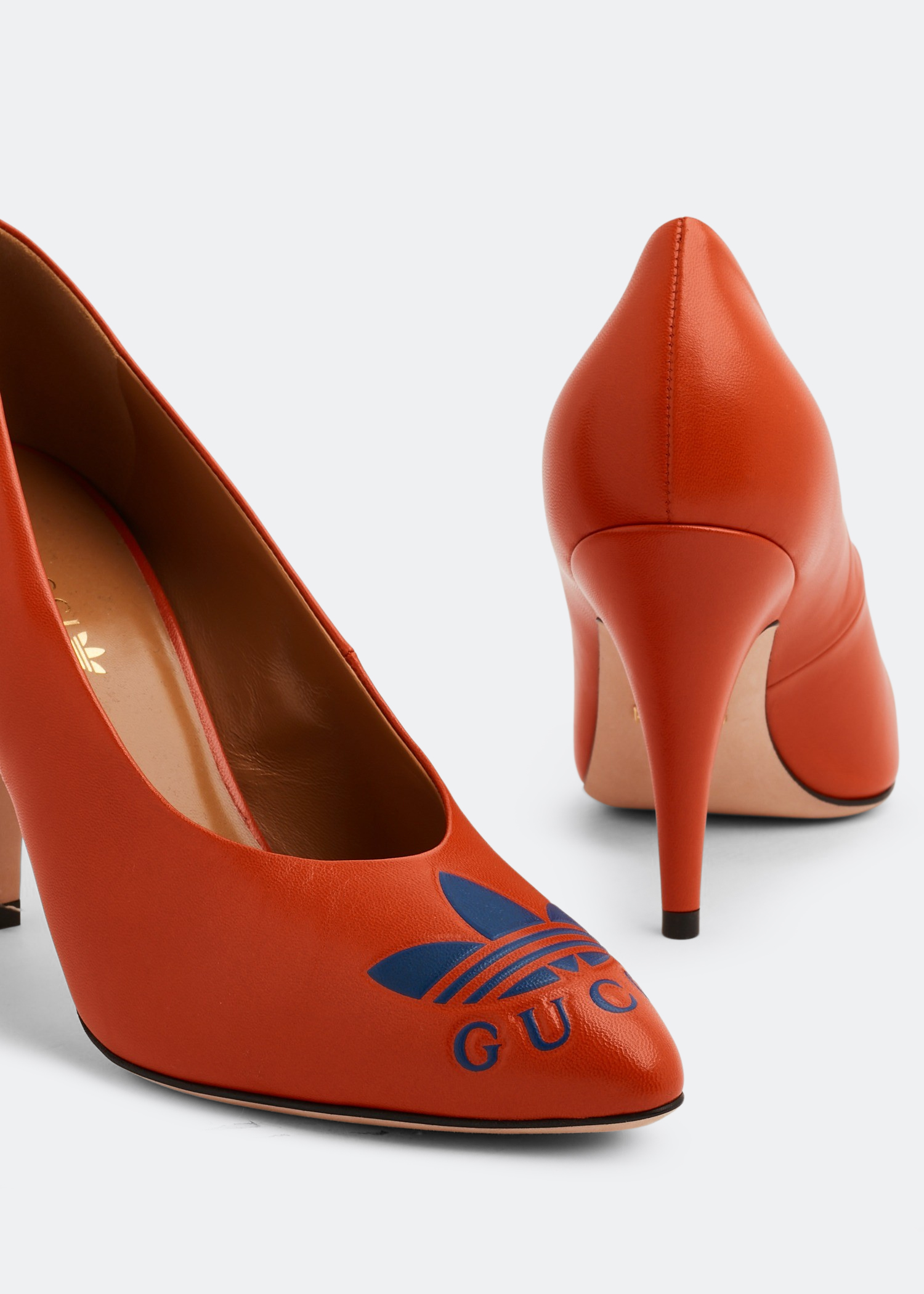 

x adidas Trefoil pumps, Orange