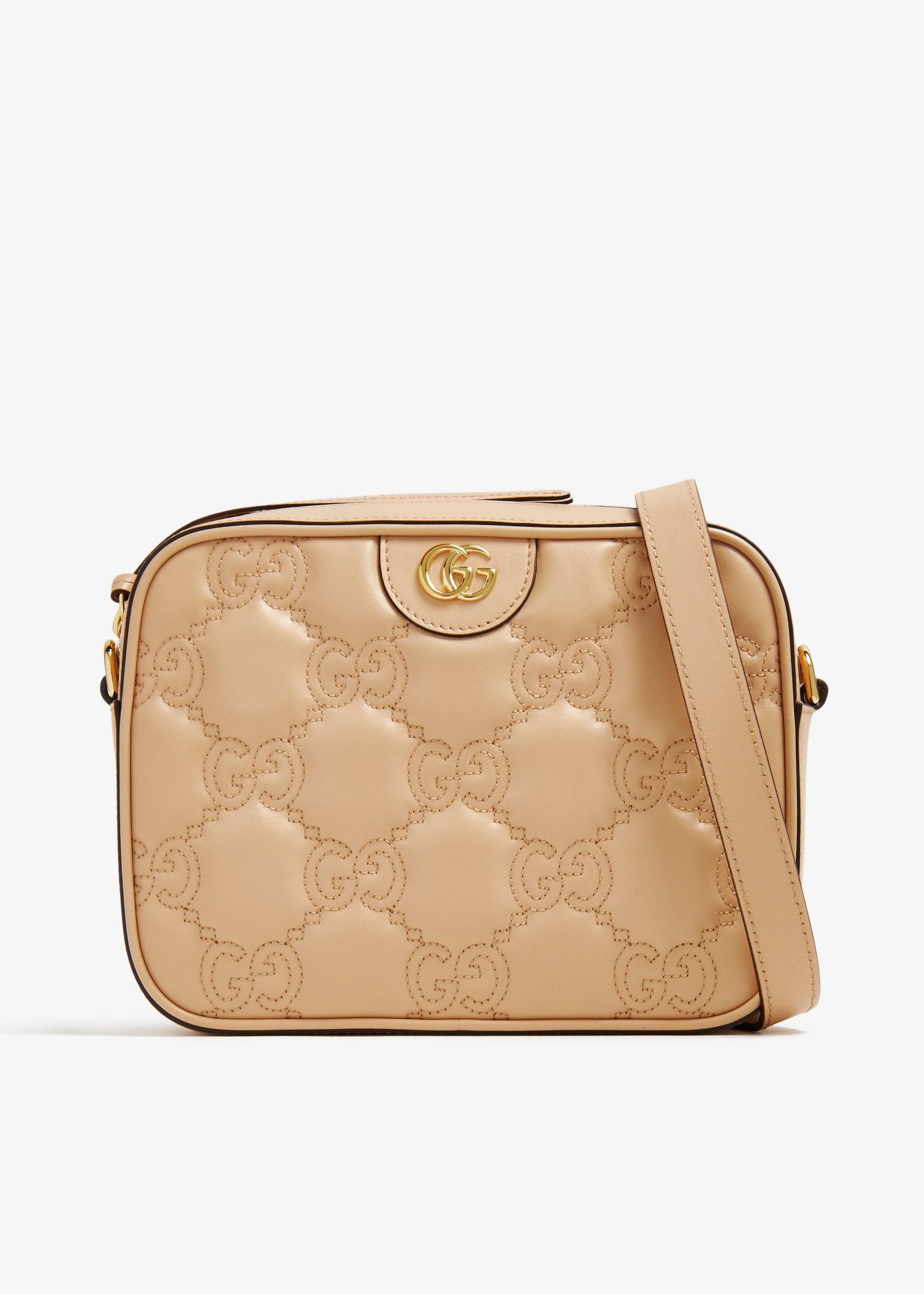 

GG Matelassé small shoulder bag, Beige