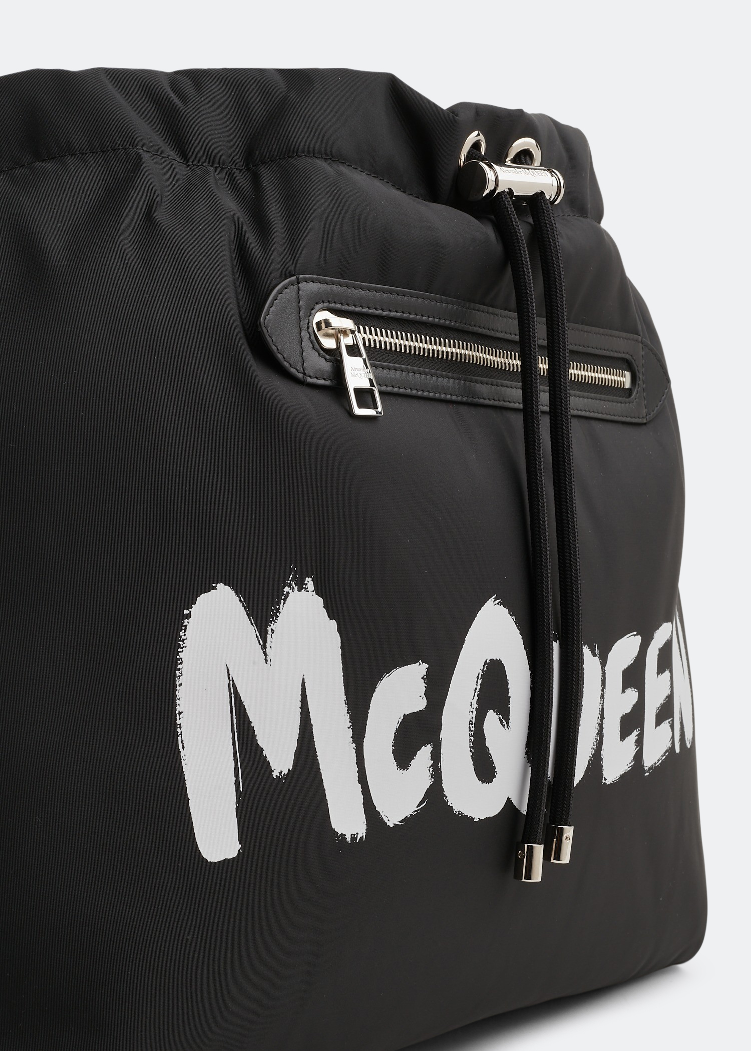 

Mcqueen Graffiti bundle bag, Black