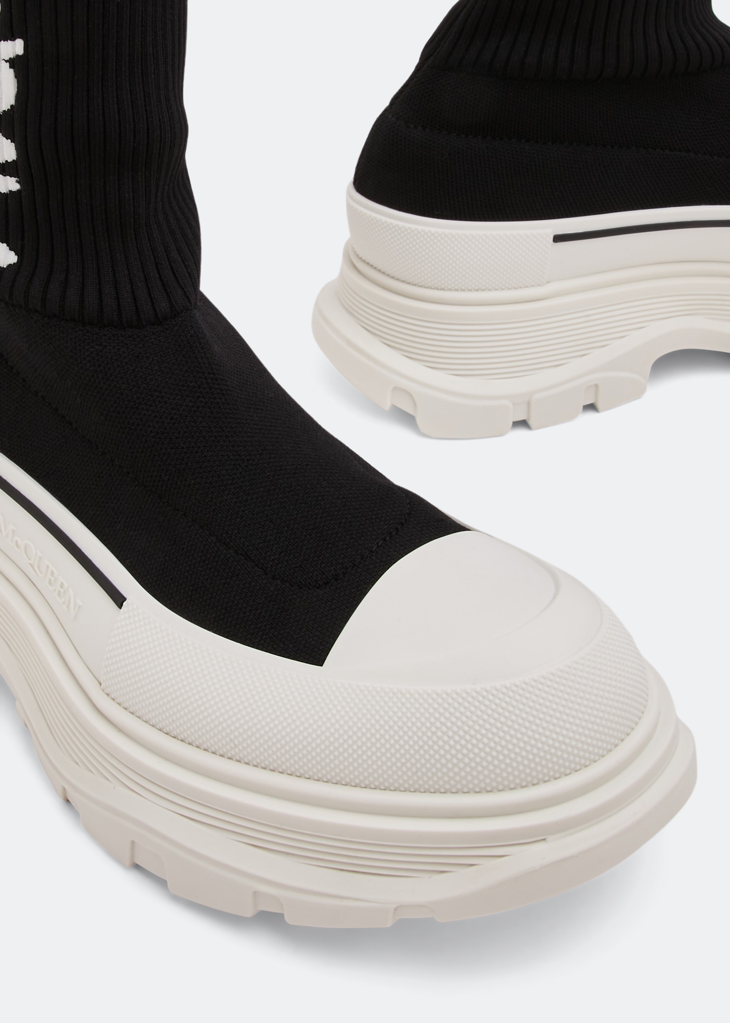

Tread Slick knit boots, Black