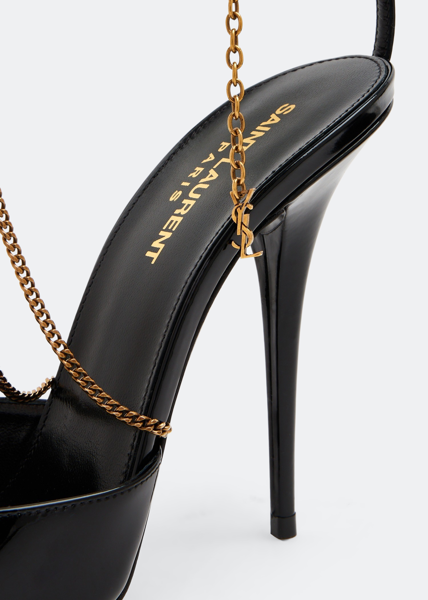 

Claw slingback pumps, Black