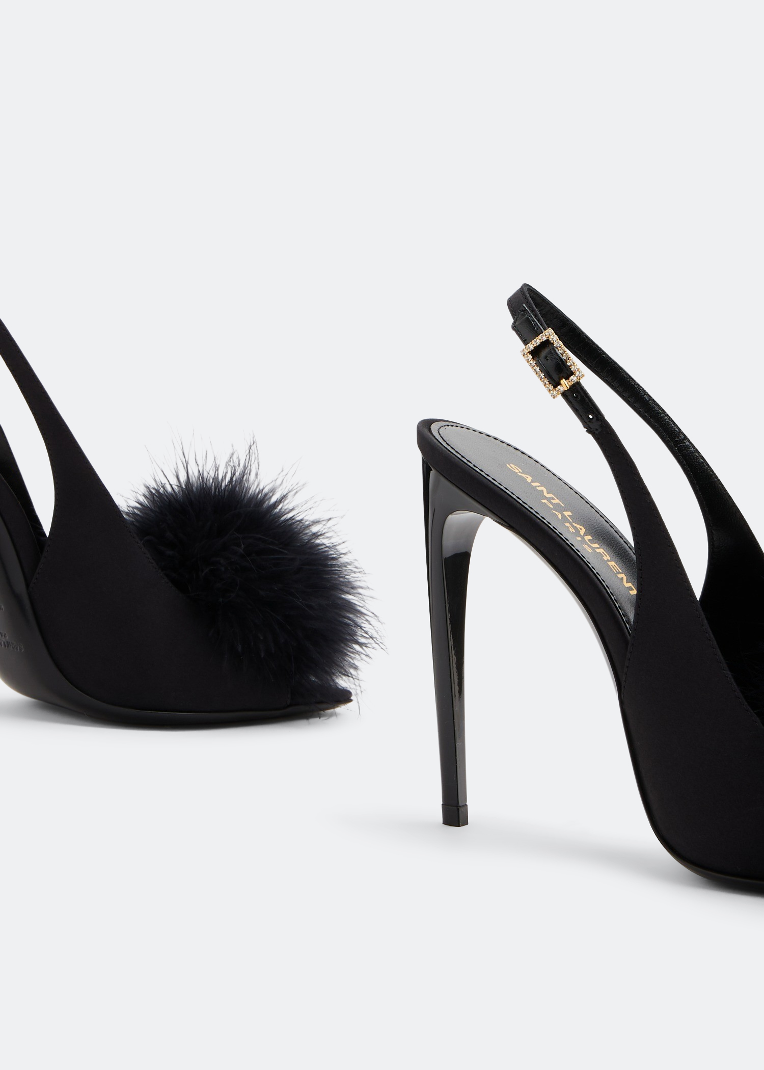 

Mae slingback sandals, Black