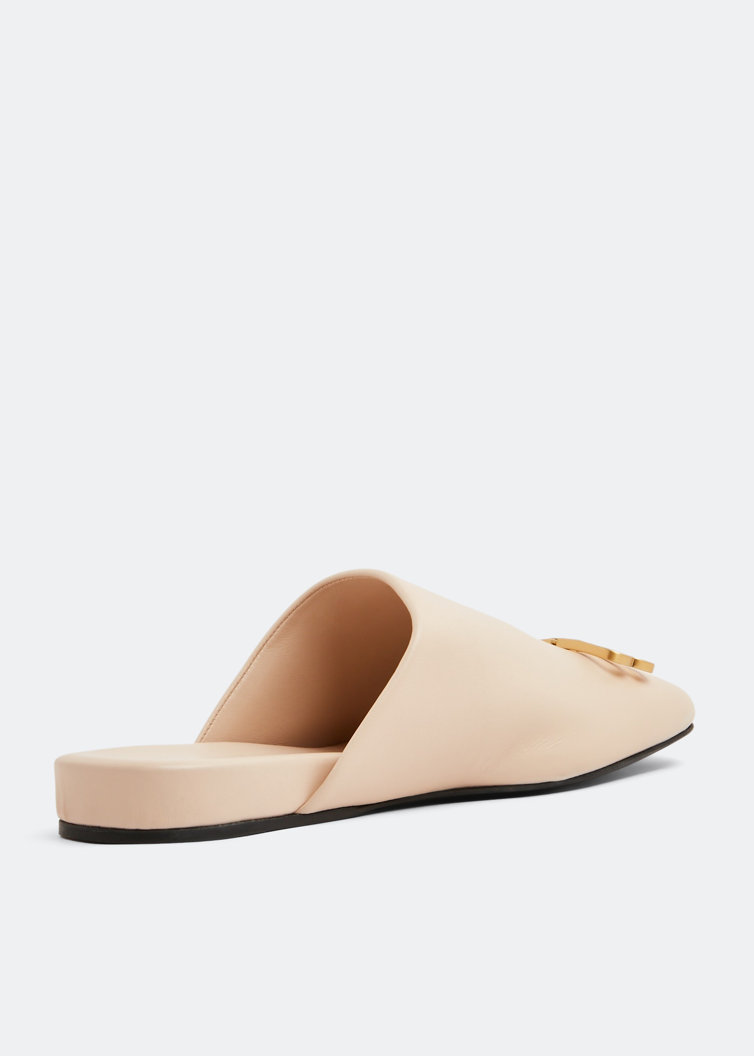 

BB Cosy leather mules, Beige