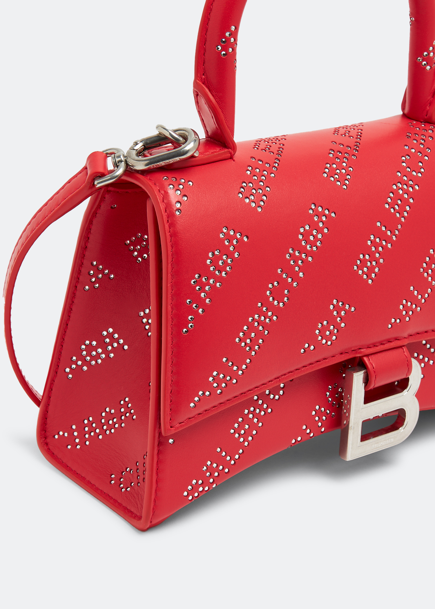 

Hourglass XS top handle bag, Red