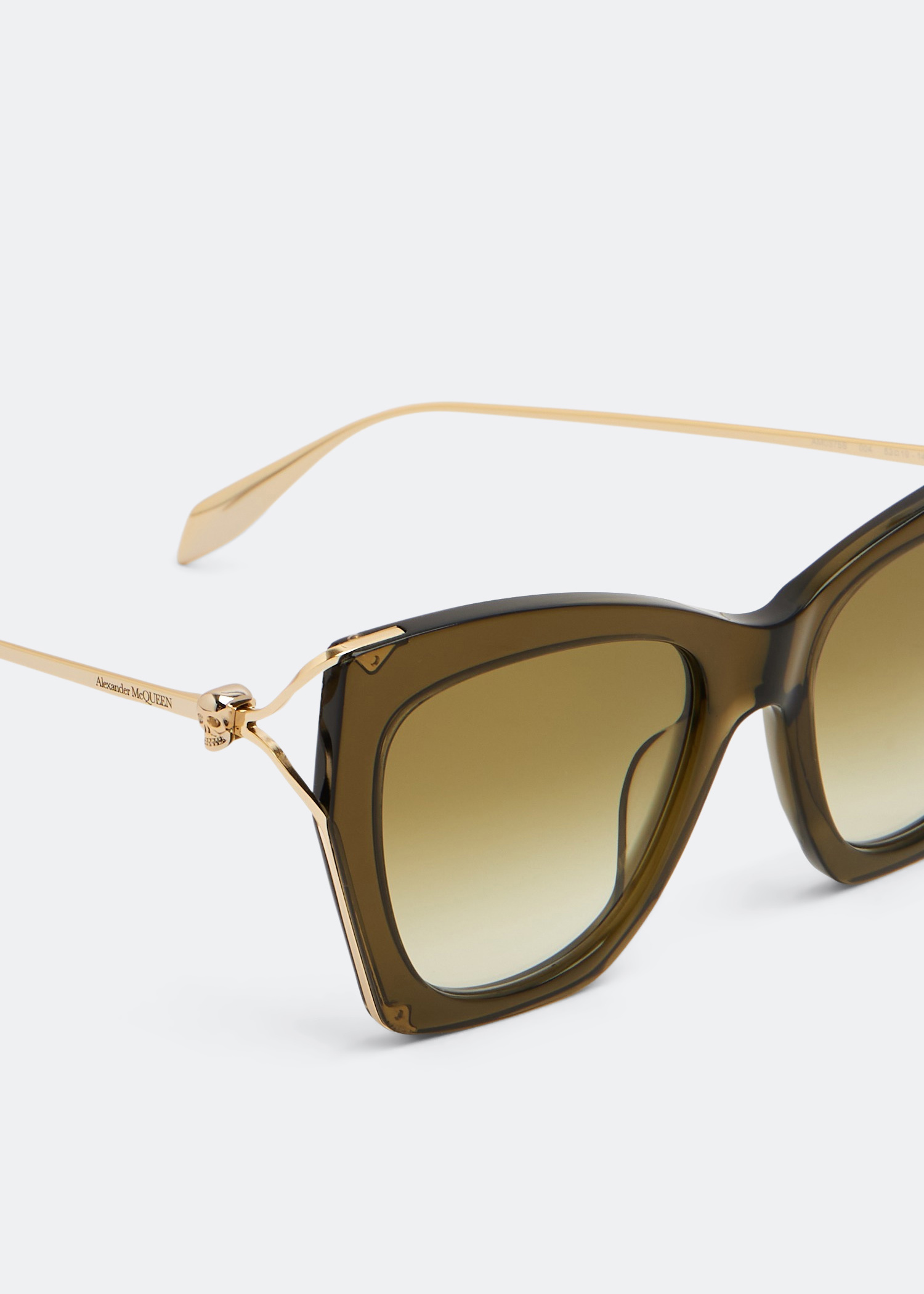 

Skull Hinge cat-eye sunglasses, Gold