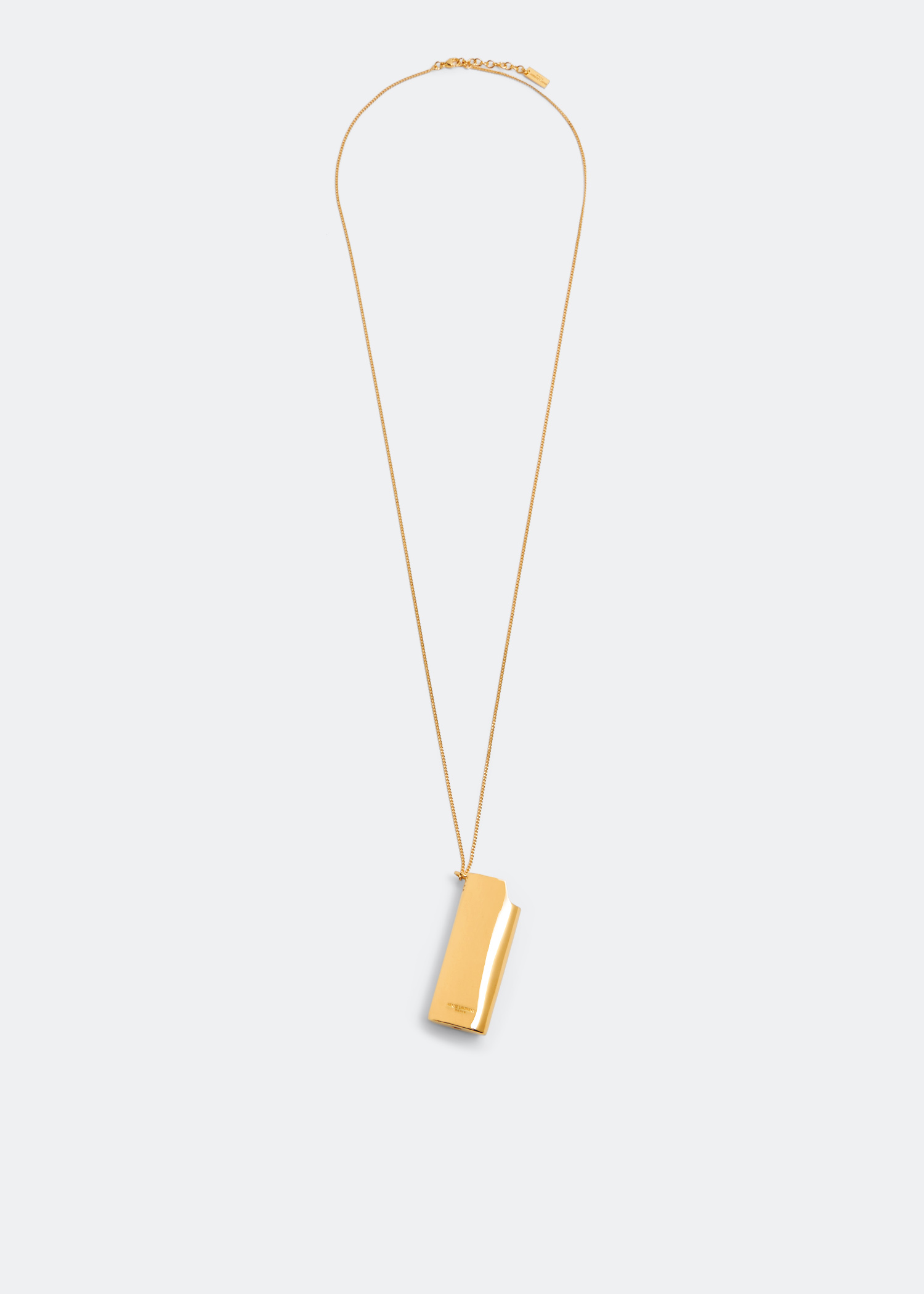 

Lighter case charm necklace, Gold