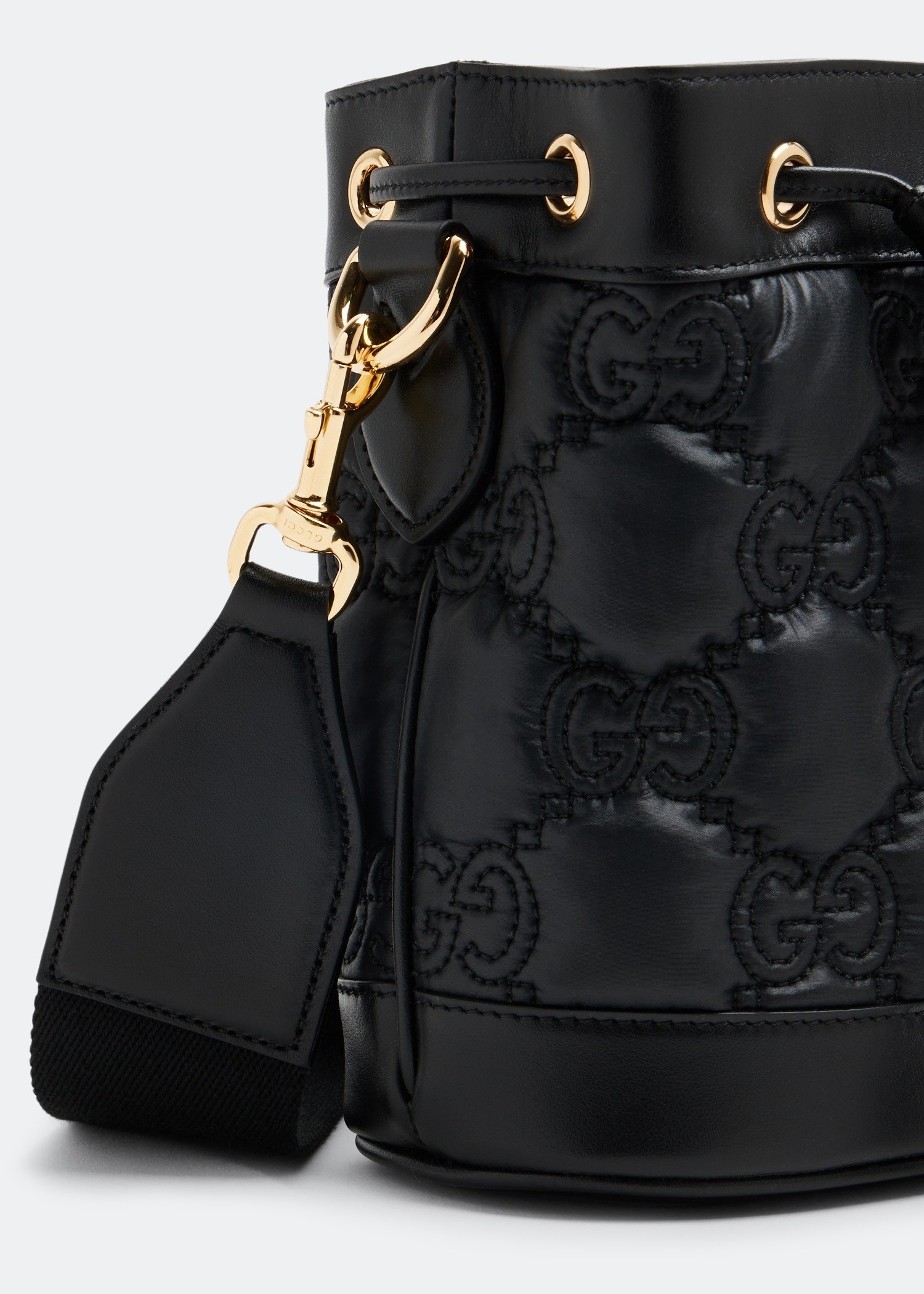 

GG Matelassé bucket bag, Black