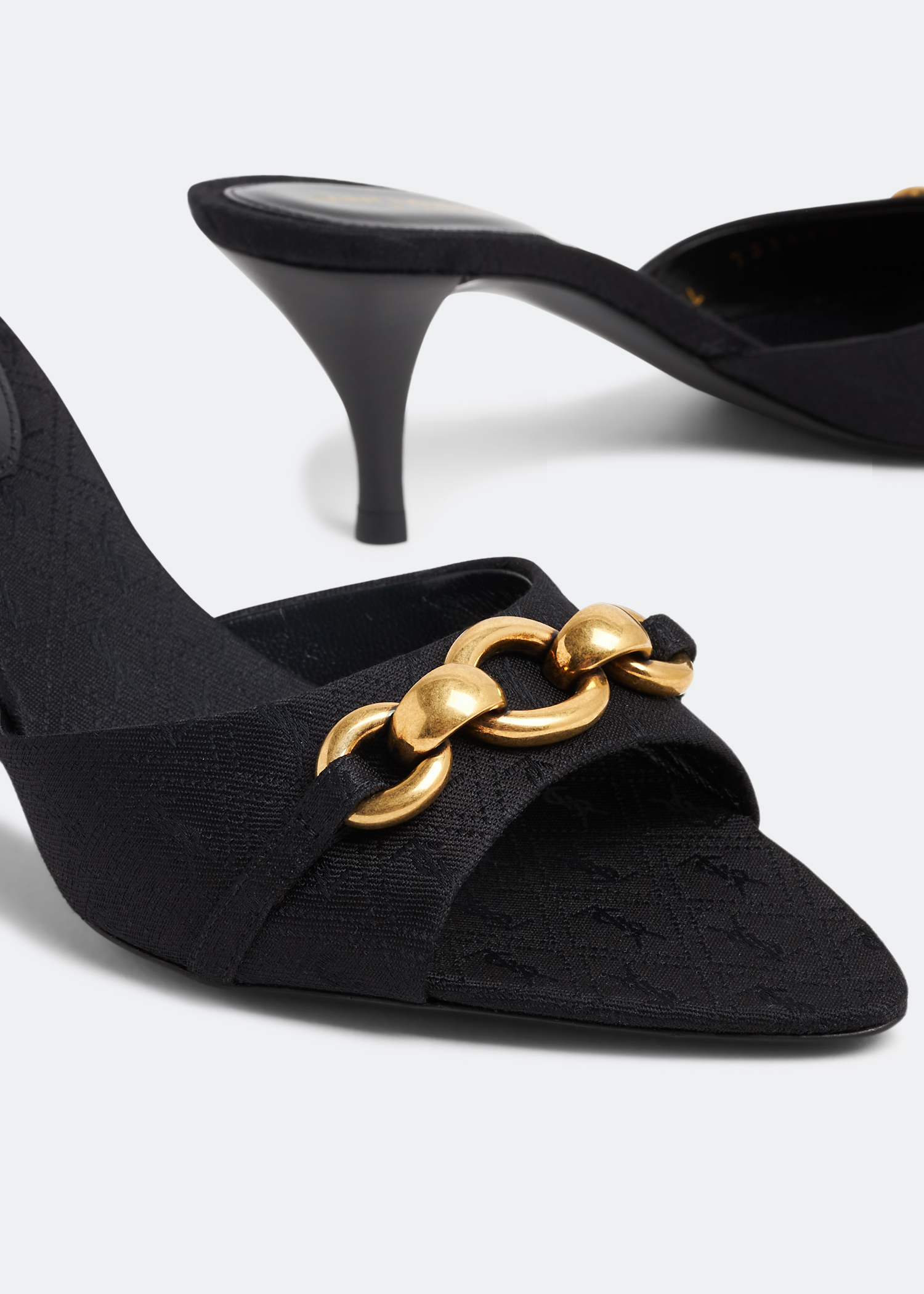 

Le Maillon mules, Black