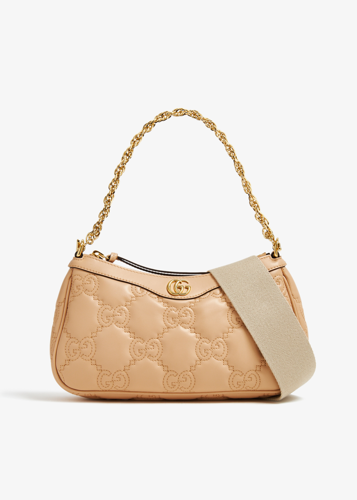 

GG Matelassé handbag, Beige