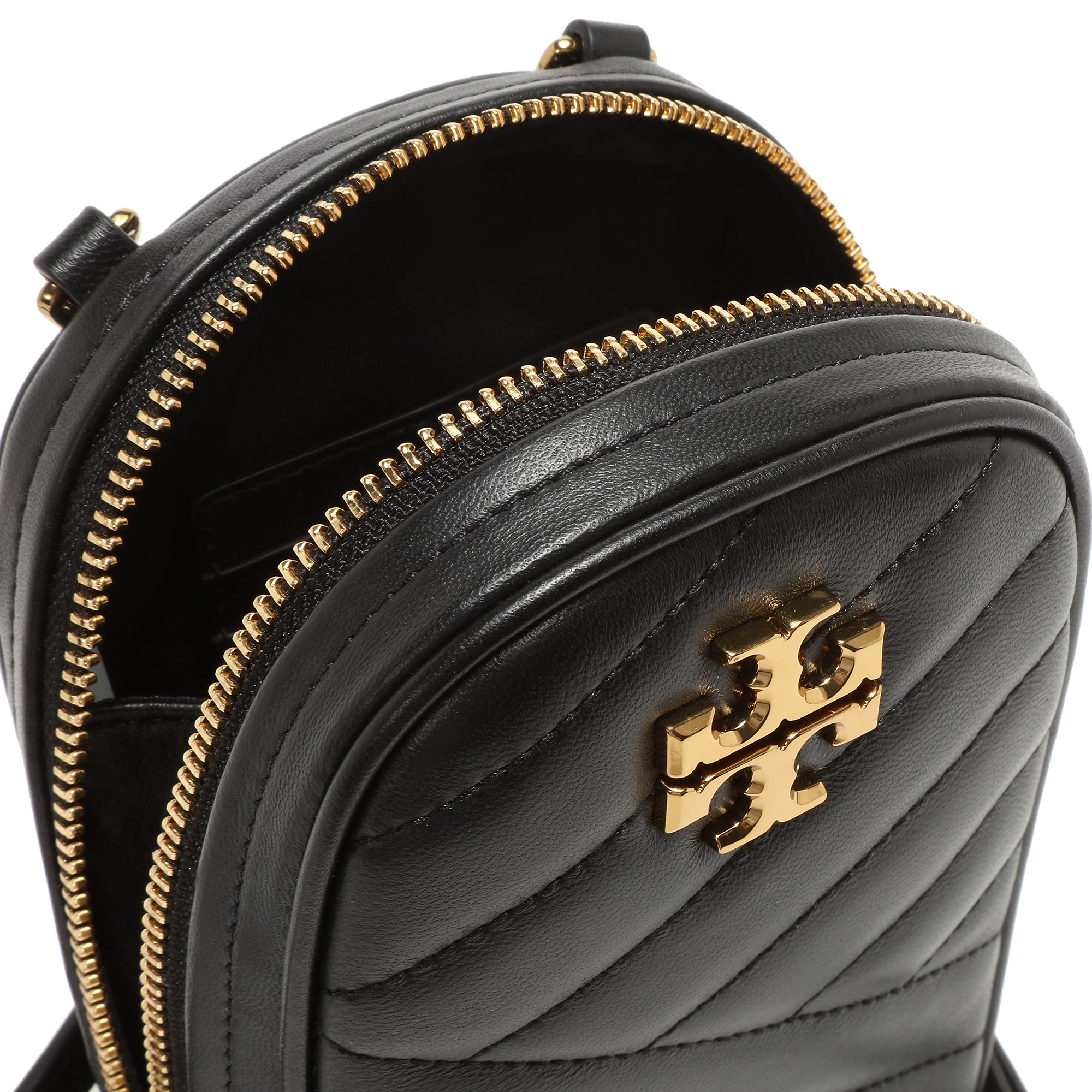 

Kira chevron phone crossbody bag, Black