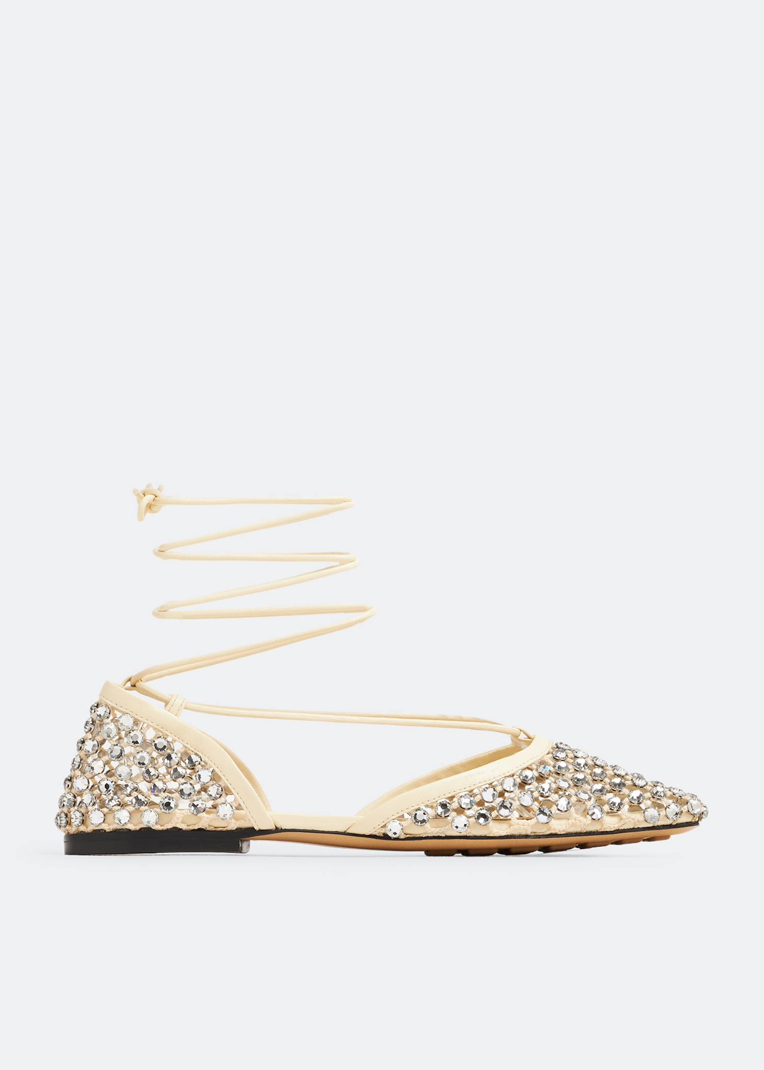 

Sparkle Stretch sandals, Beige