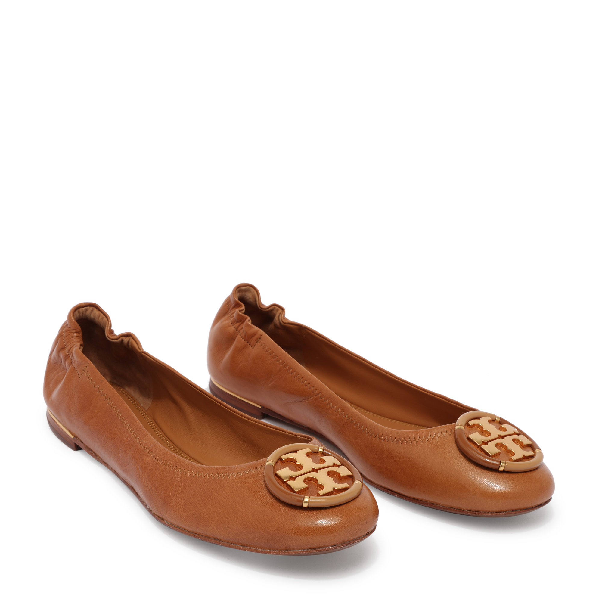 

Multi-Logo ballet flats, Brown
