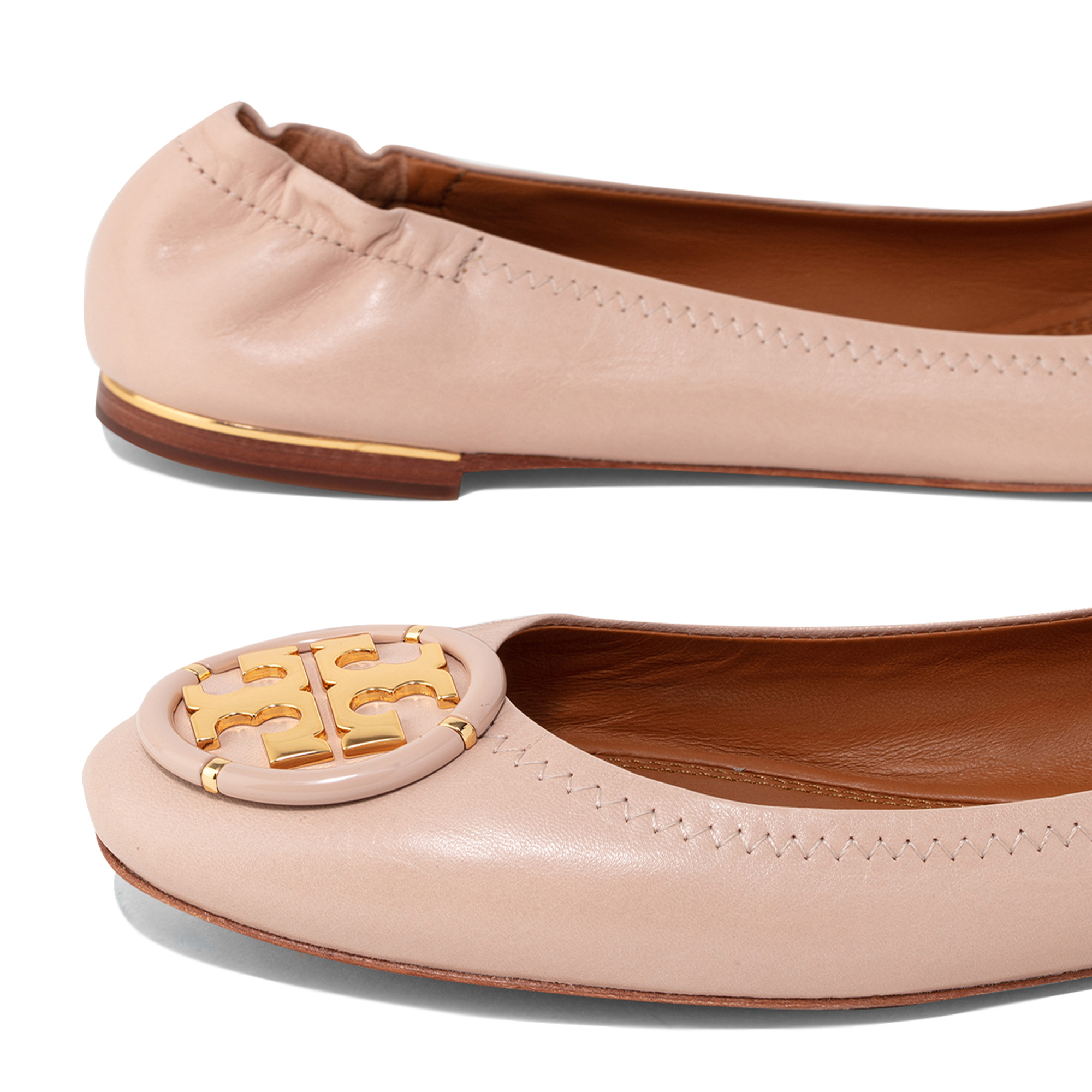 

Multi-Logo ballet flats, Pink