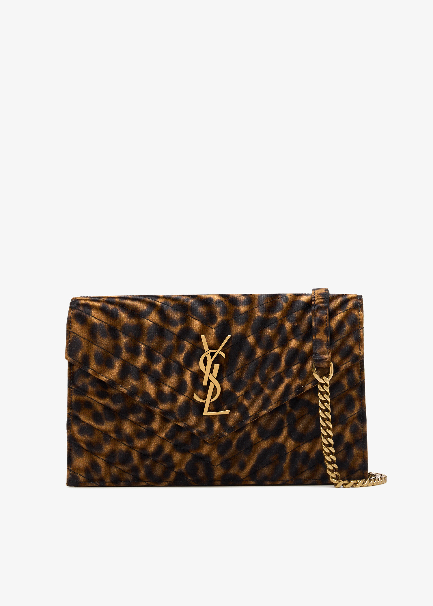

Cassandre envelope chain wallet, Animal printed