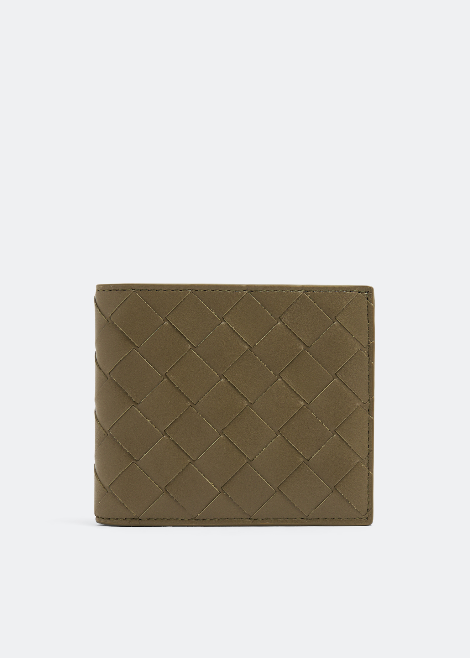 

Intrecciato bi-fold wallet, Green