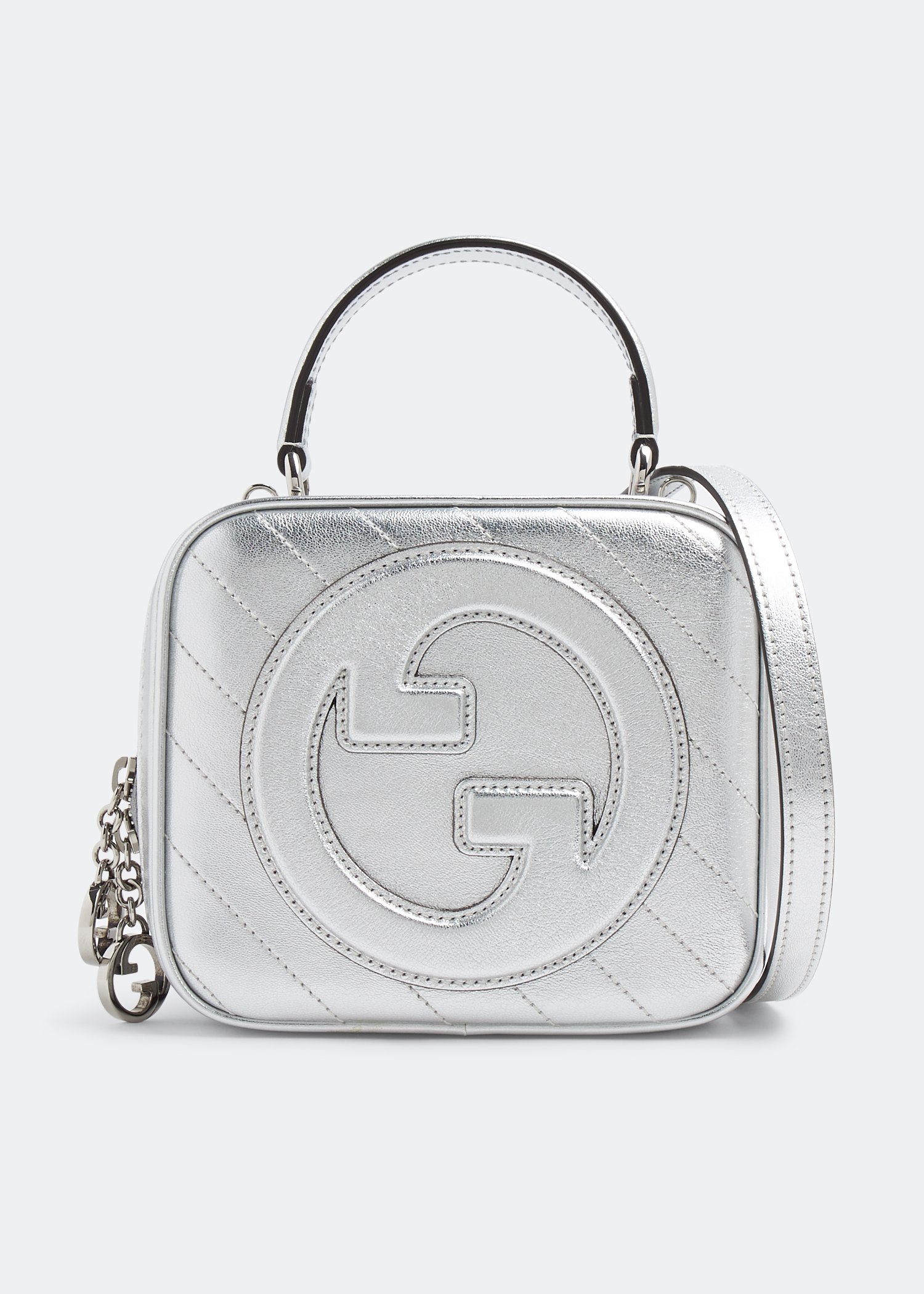 

Blondie top handle bag, Silver