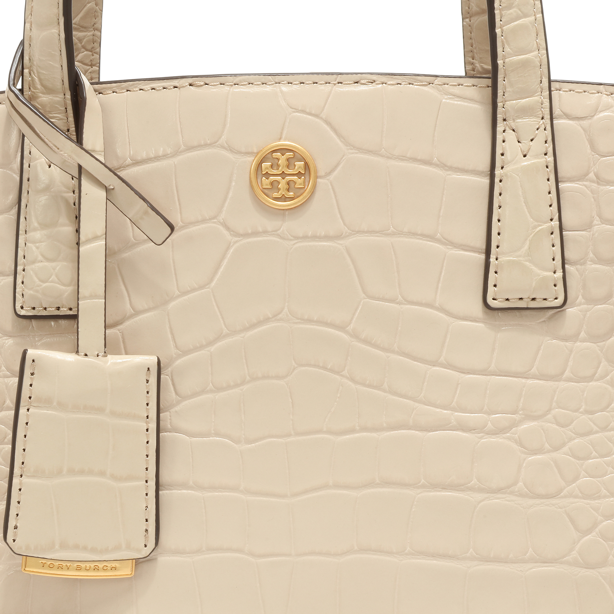 

Walker embossed small satchel, White