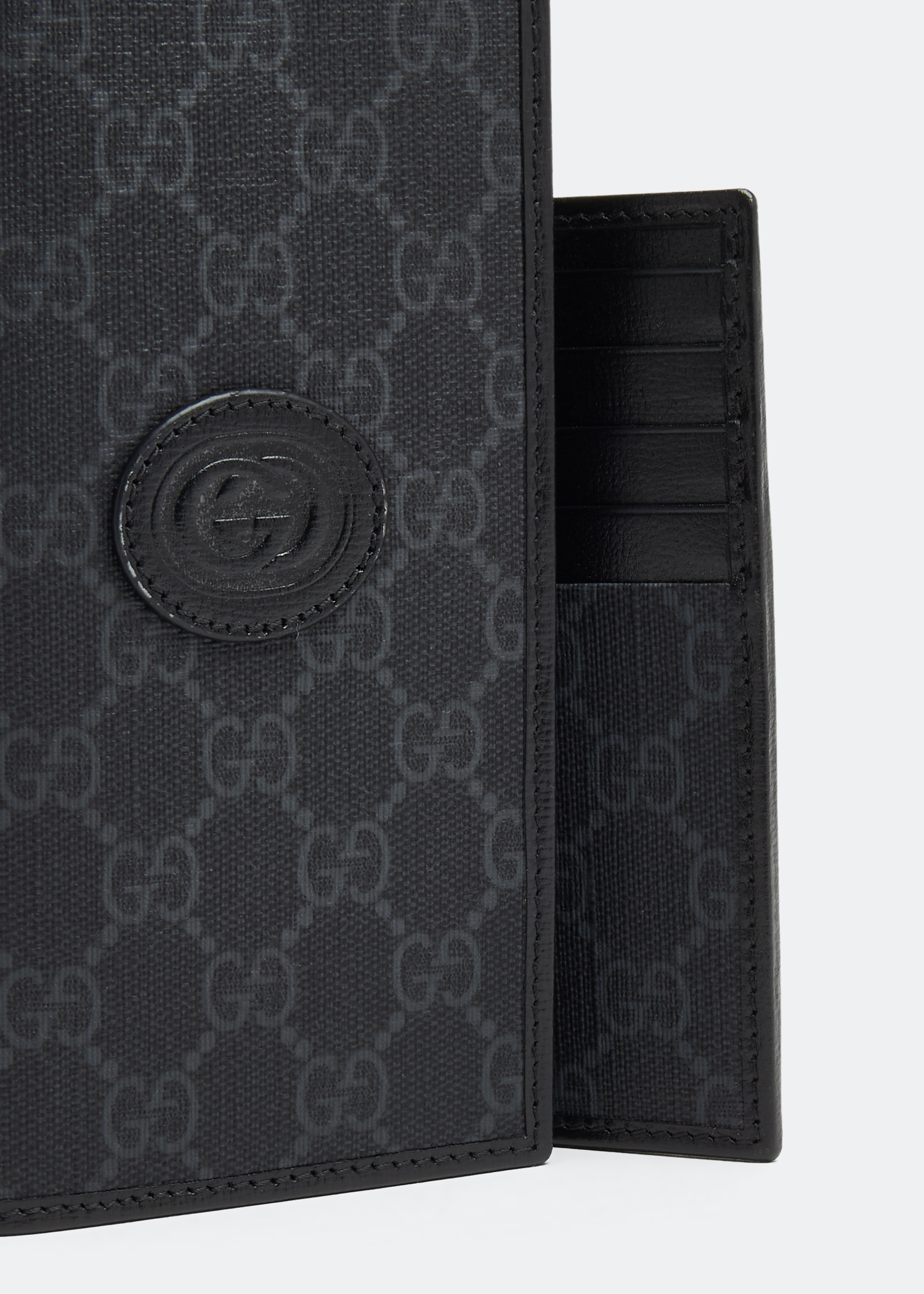 

Interlocking G wallet, Black