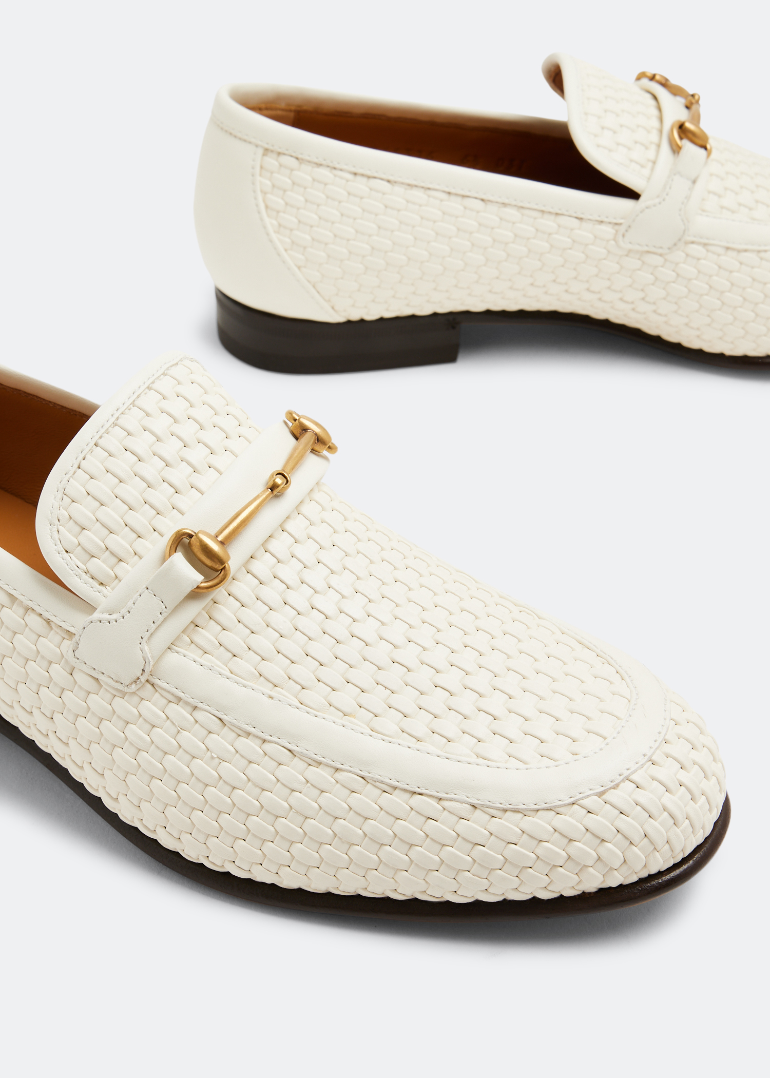 

Horsebit loafers, White