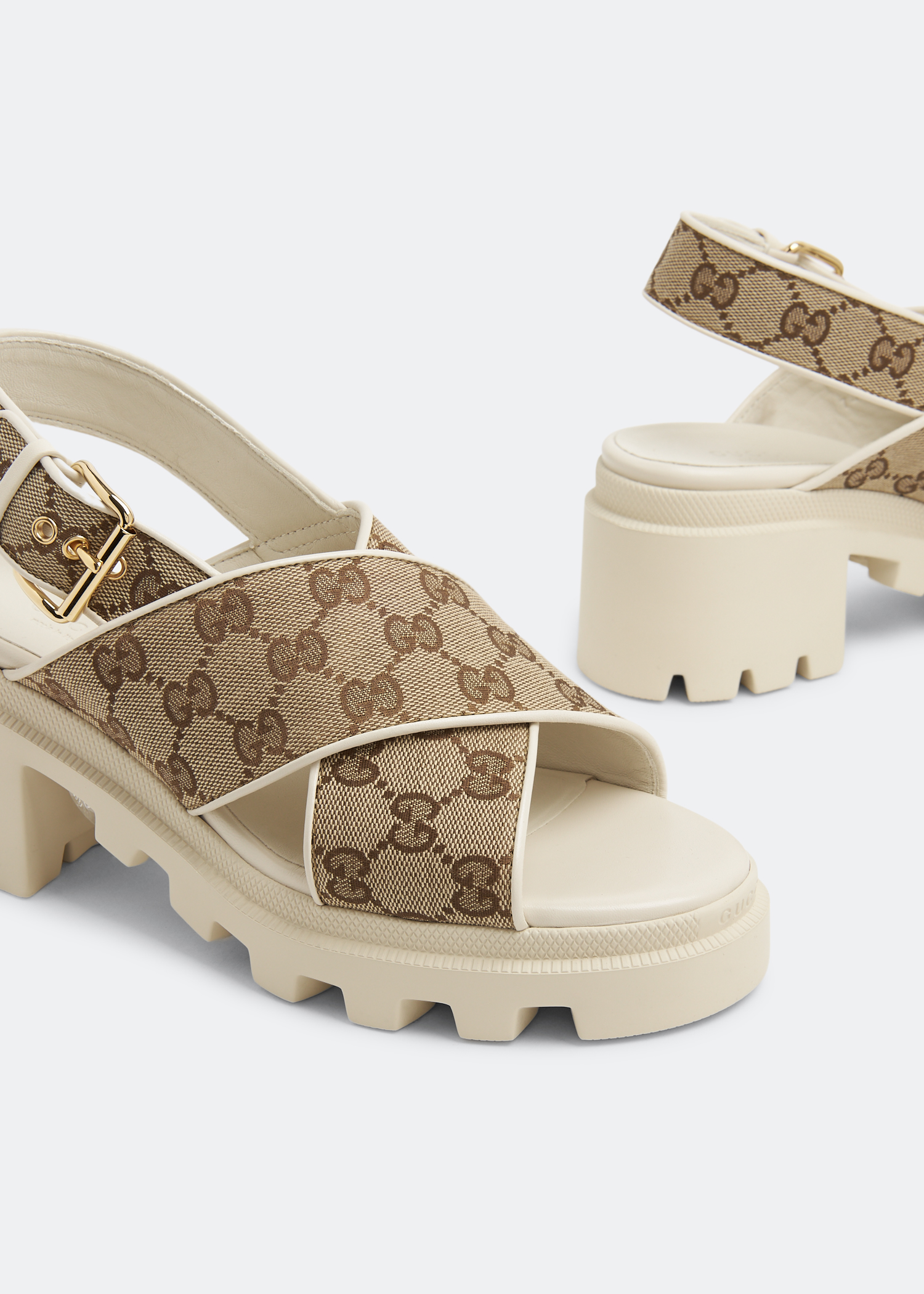 

GG lug sole sandals, Prints